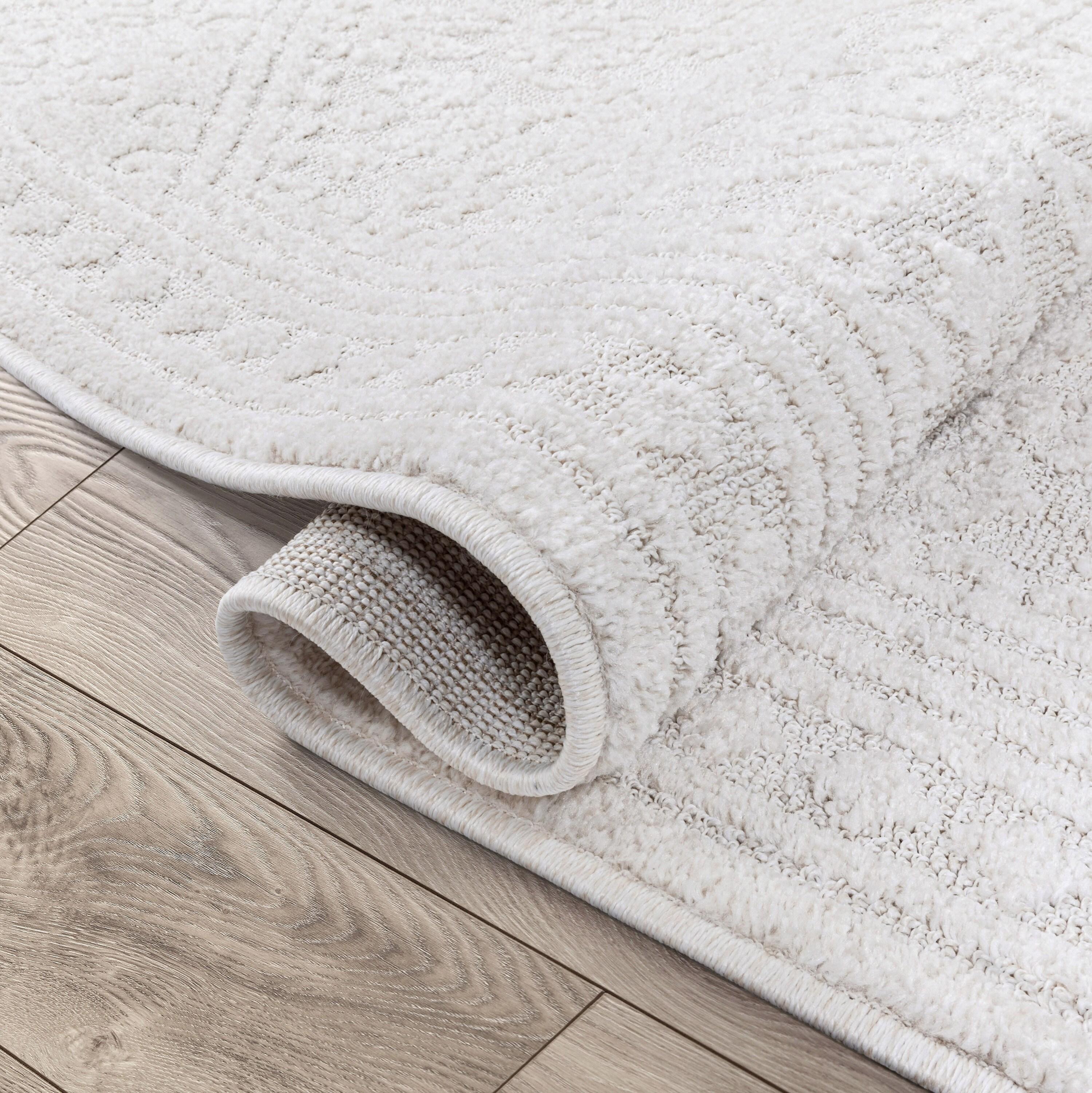 Well Woven Well Woven Harlow Cloud Medallion Farmhouse Medallion Ivory Area Rug