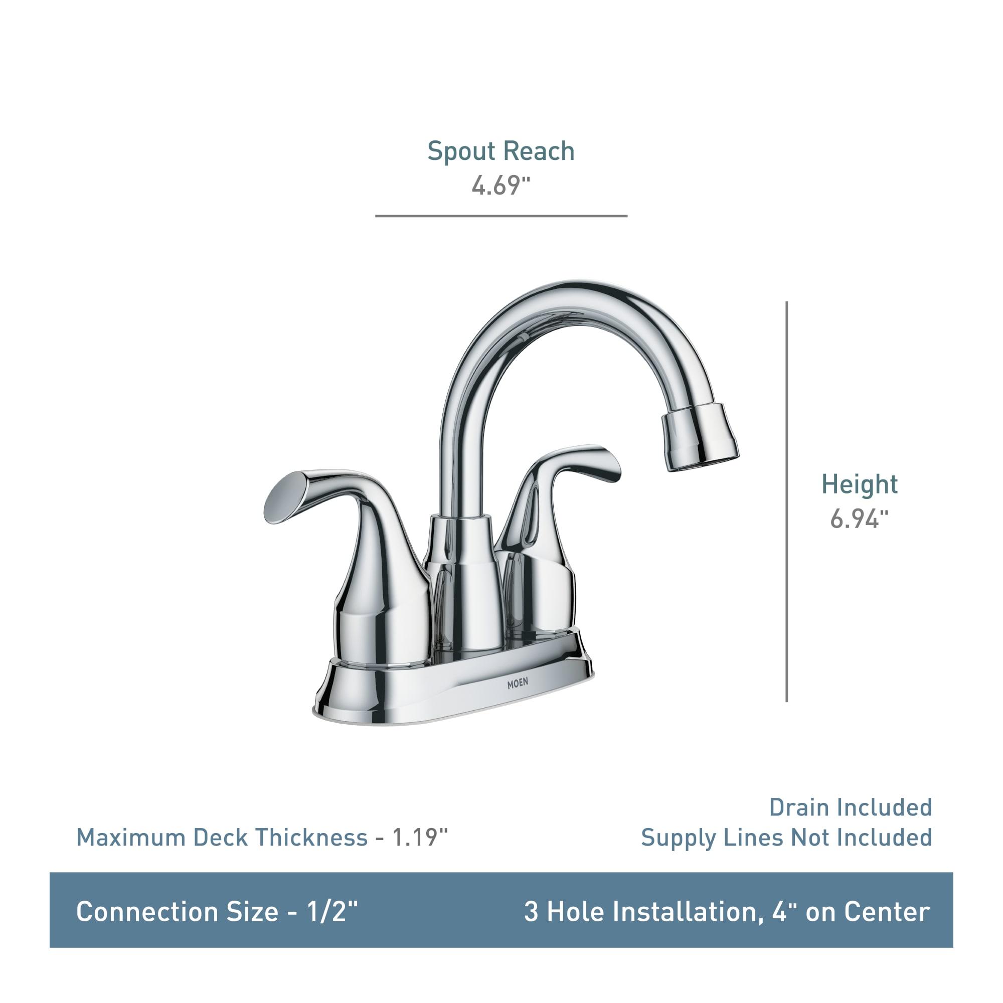 Mediterranean Bronze Two-Handle Centerset Bathroom Faucet