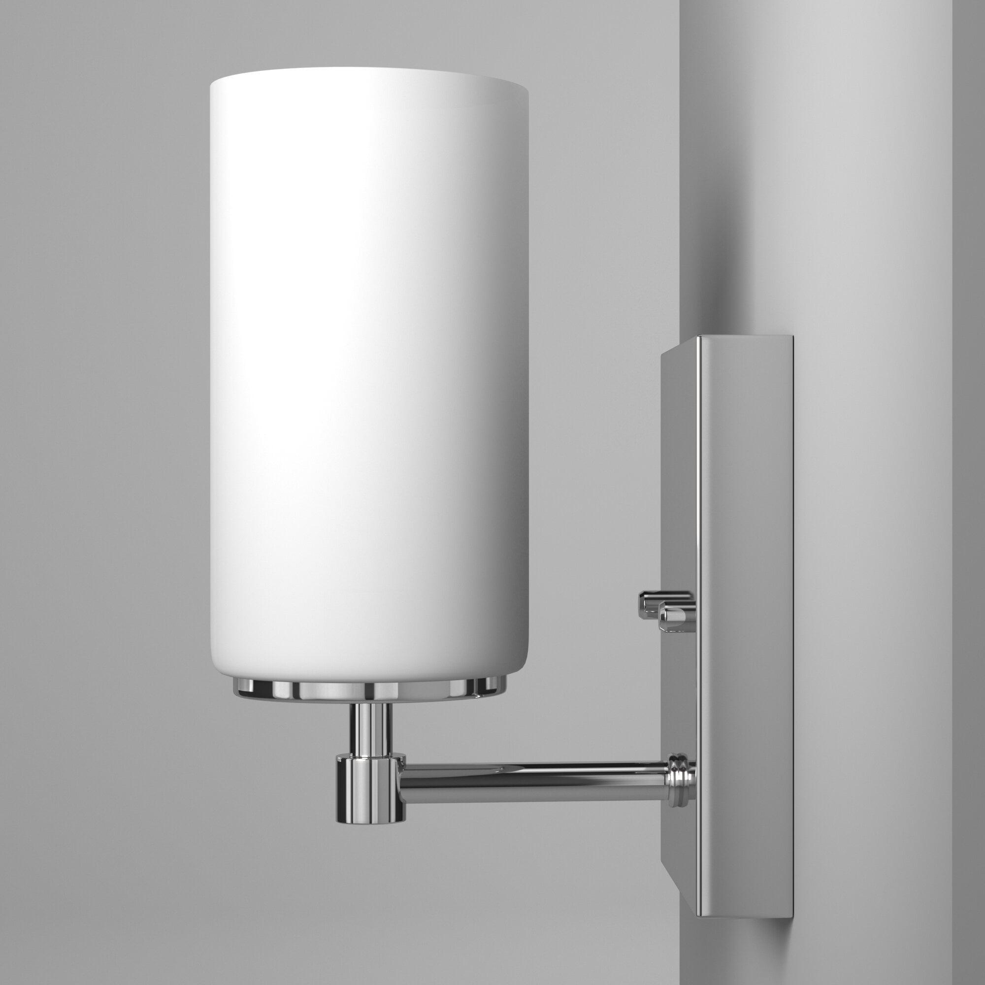 Sea Gull Lighting 4124601-05 Alturas Contemporary One Light Wall/Bath Sconce Vanity Style Fixture, Chrome Finish