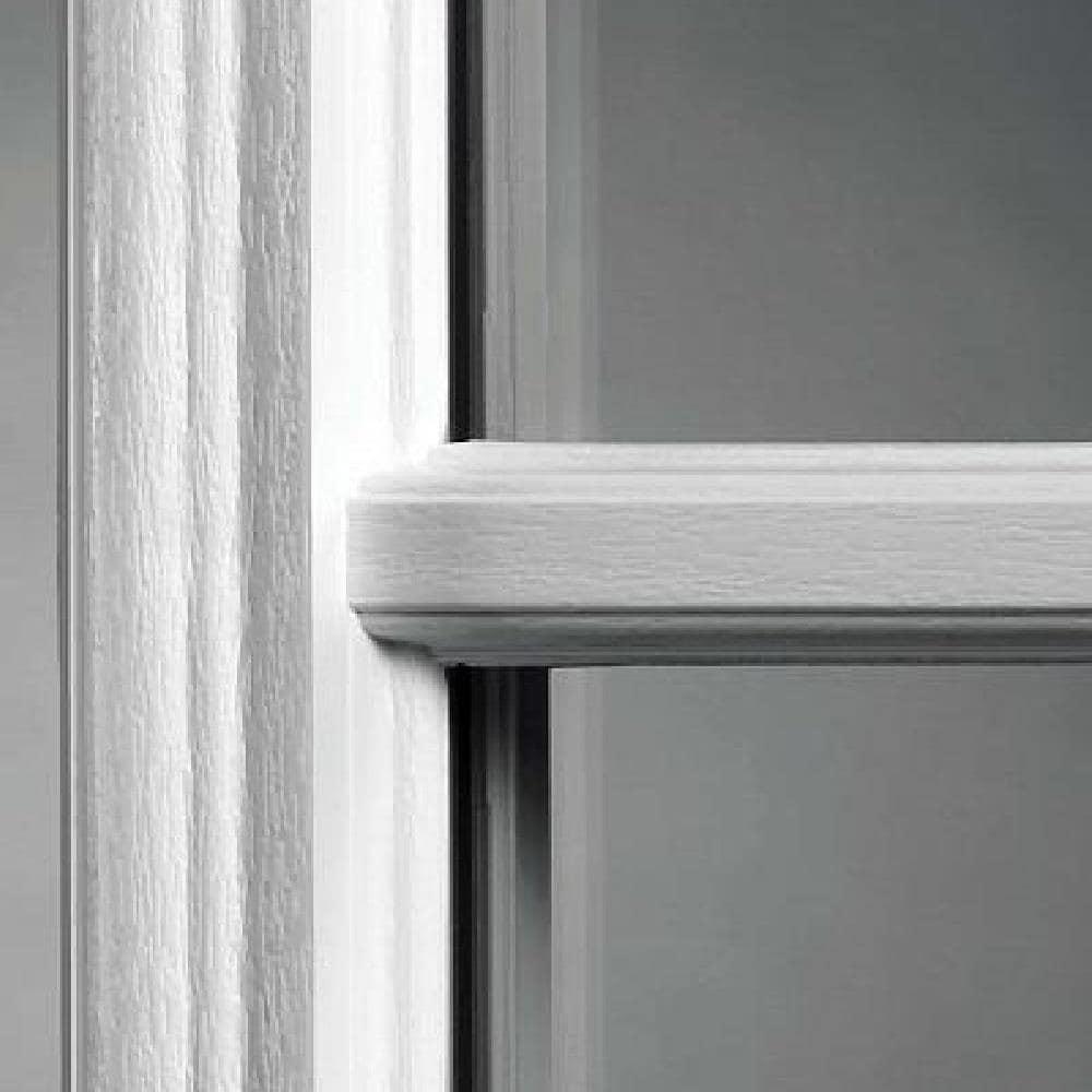 MMI DOOR Clear Glass 80'' Fiberglass Front Entry Doors