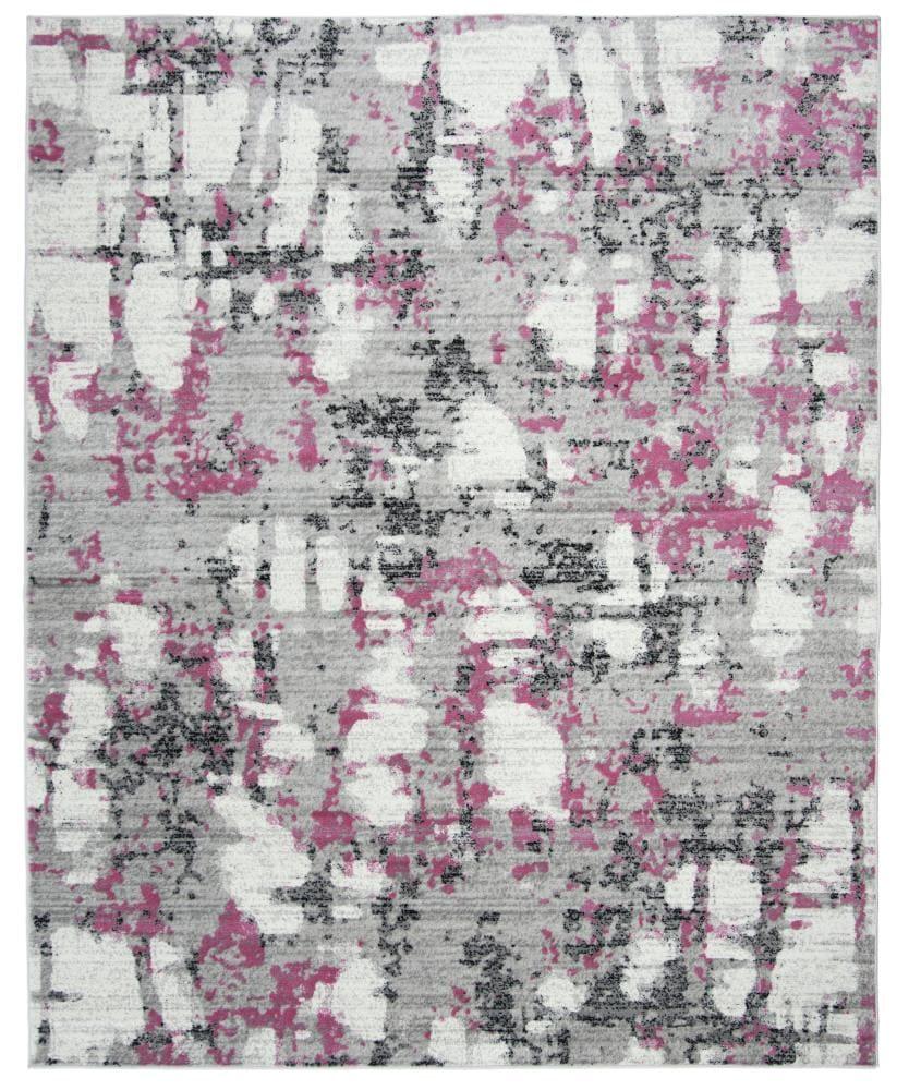 Skyler SKY193 Power Loomed Indoor Area Rug - Grey/Pink - 8'x10' - Safavieh