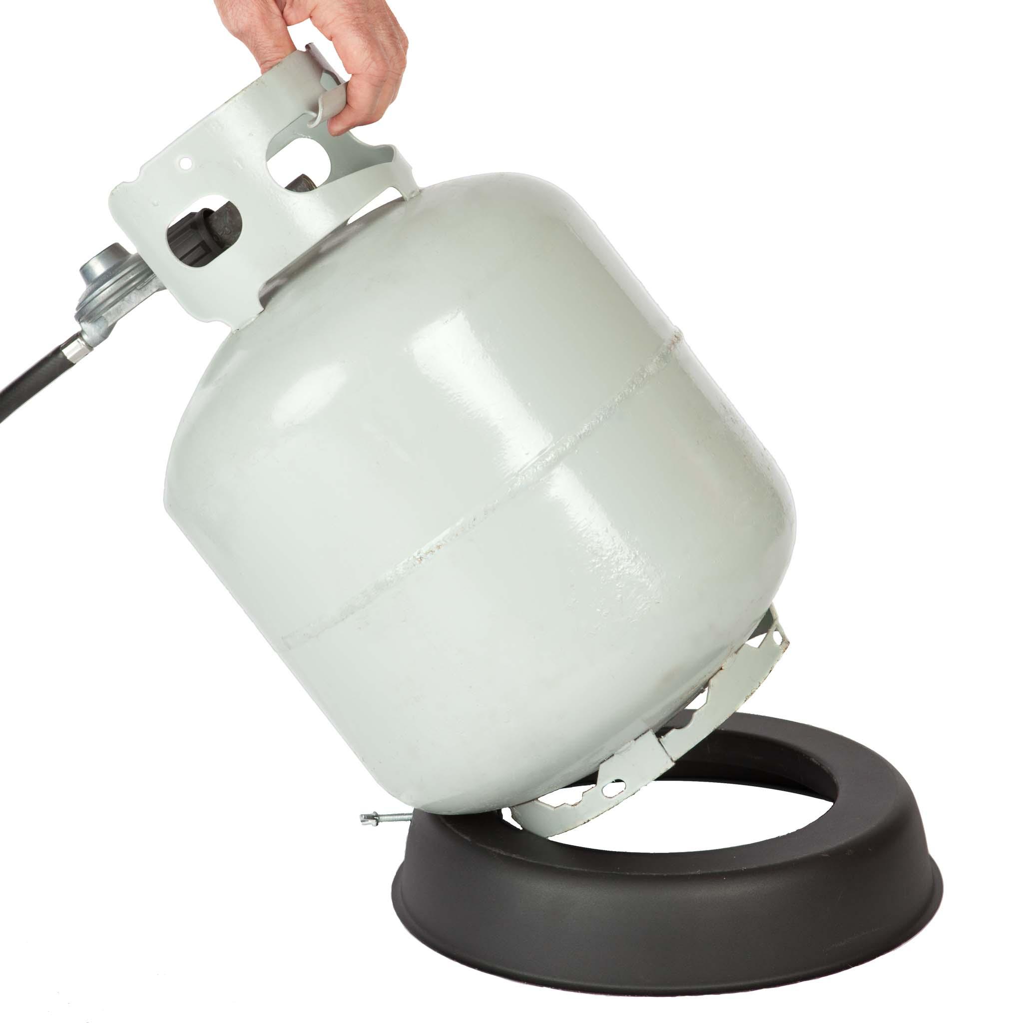 Fire Sense 62133 Sporty Campfire Portable Fire Pit LPG Gas 60,000 BTU Outdoor Firepit Includes Propane Stand Included - Dark Bronze - Round - 15"