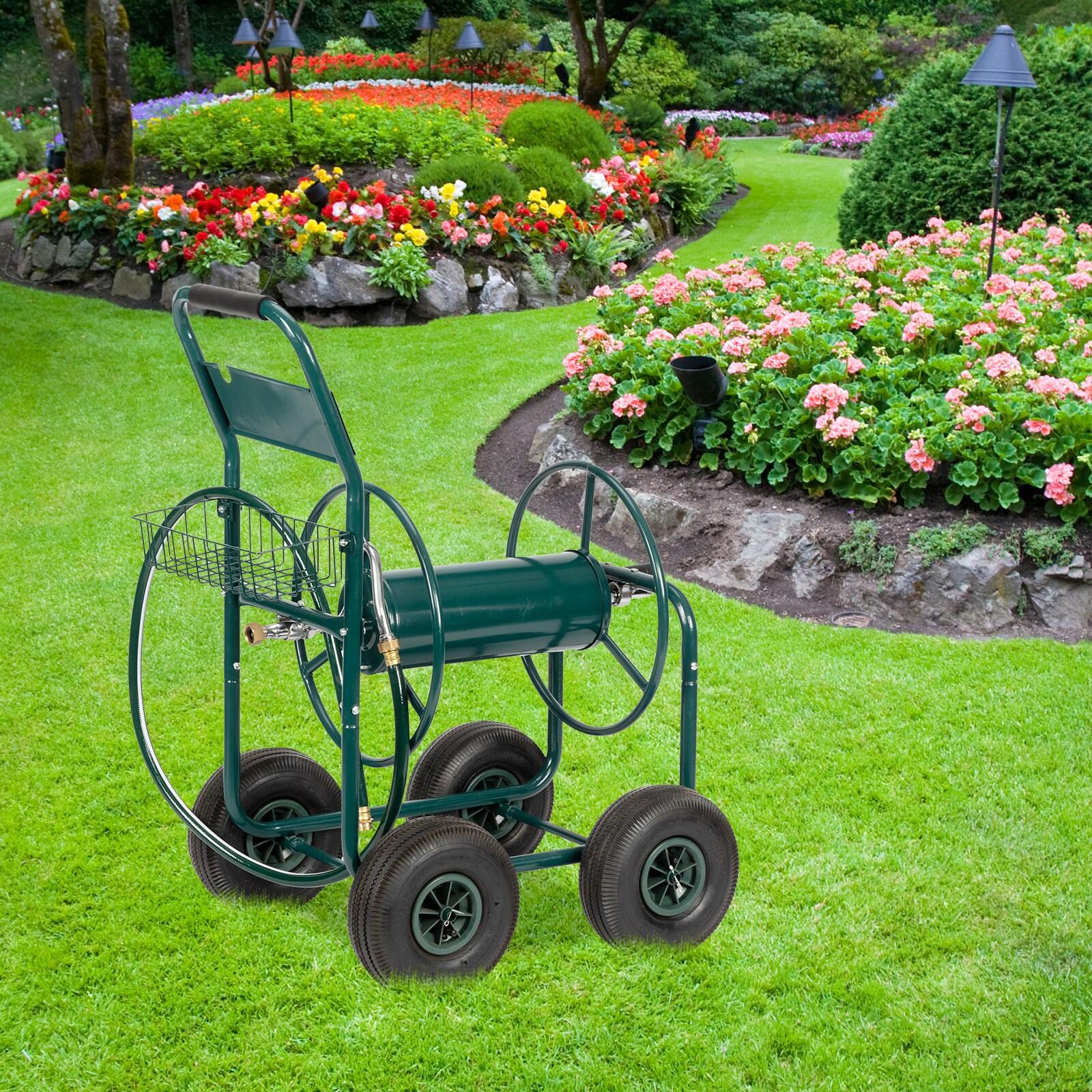 Outopee Iron 1-ft Cart Hose Reel