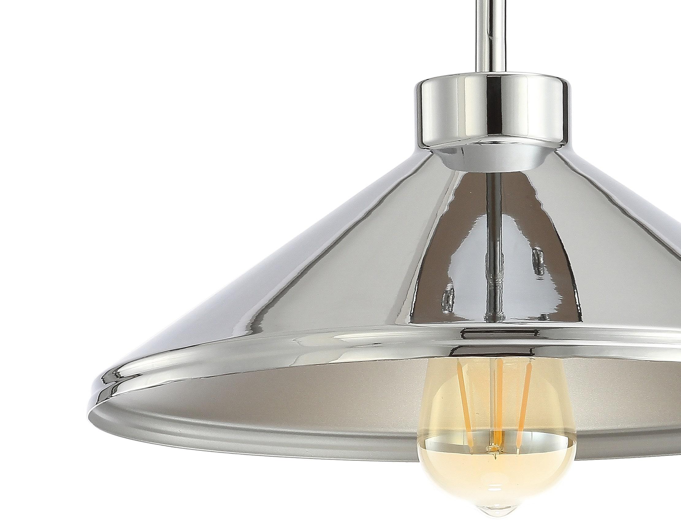 Cisco 11.75" Iron Modern Farmhouse LED Semi Flush Mount, Chrome