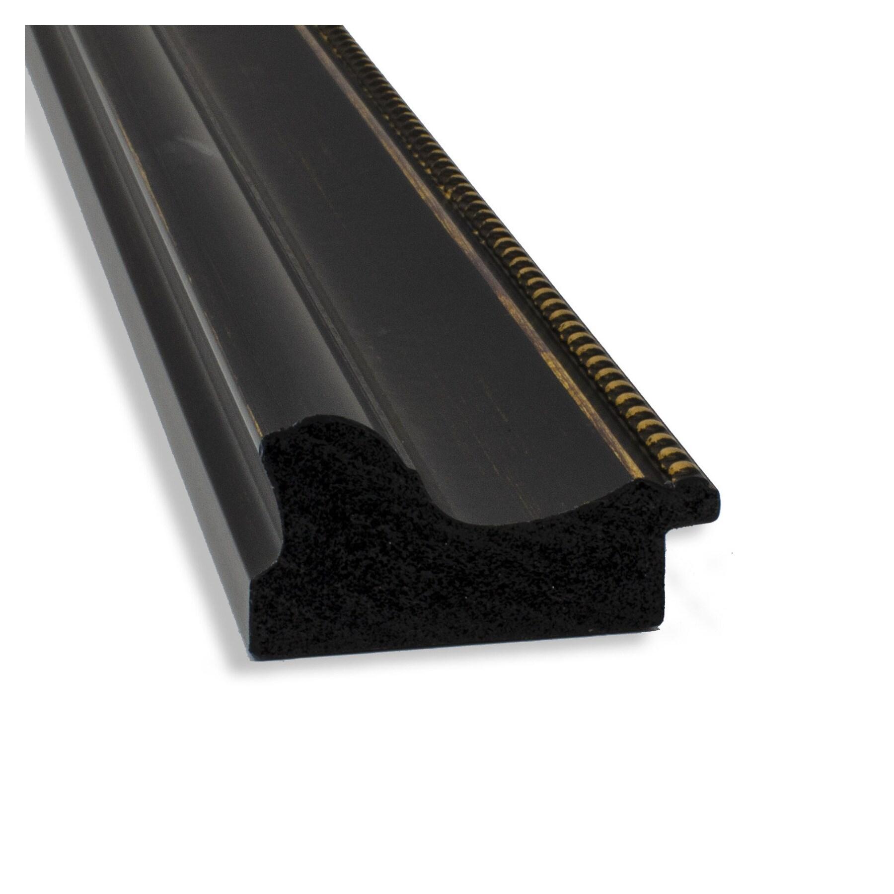 Amanti Art Beveled Bathroom Wall Mirror - Accent Bronze Narrow Frame Outer Size: 20 x 24 in