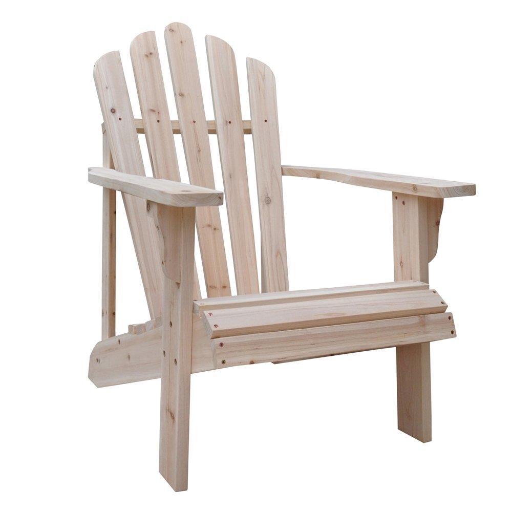 Shine Company Westport Cedarwood Indoor Outdoor Adirondack Chair, Natural