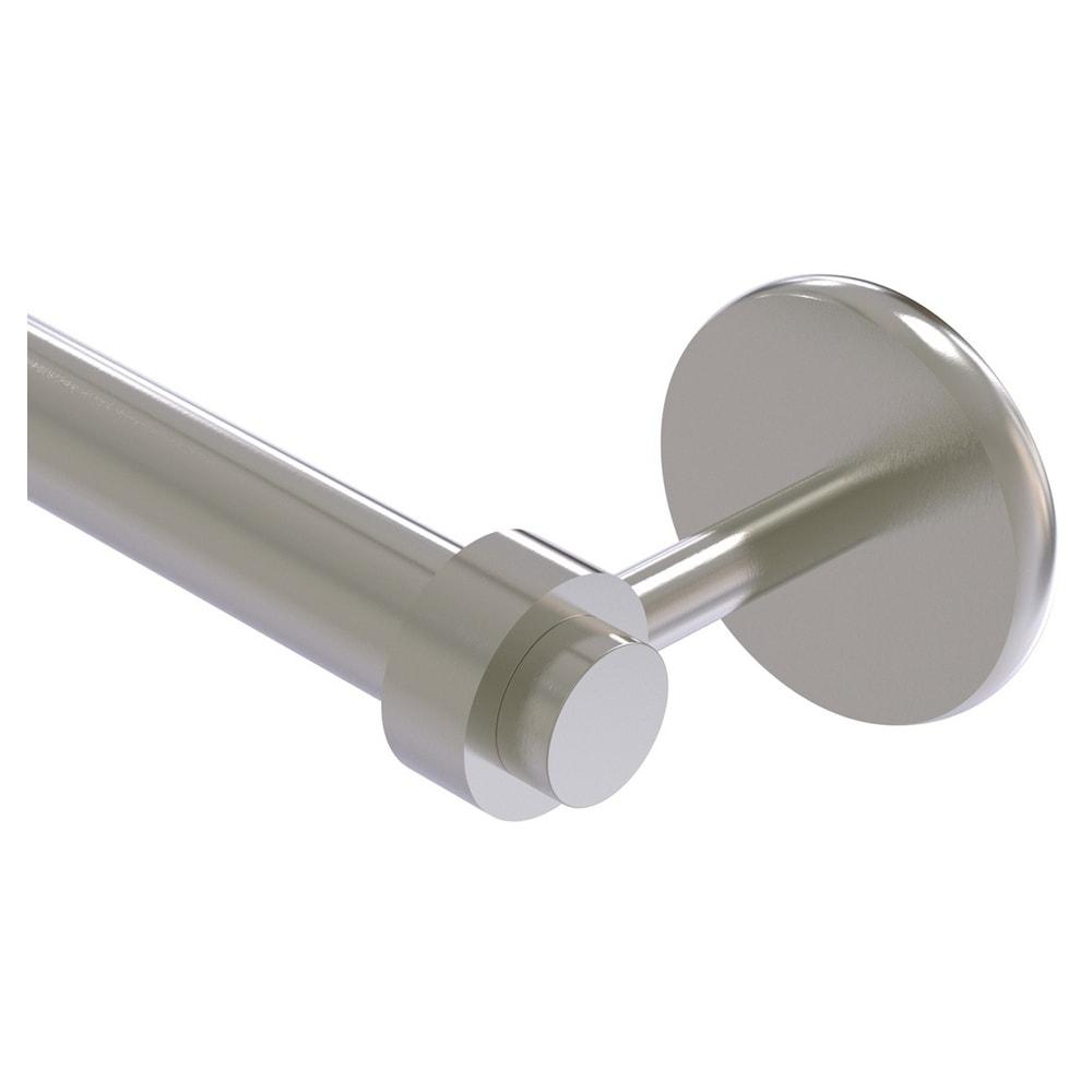 Contemporary Satellite Orbit 36" Wall-Mounted Towel Bar in Satin Nickel