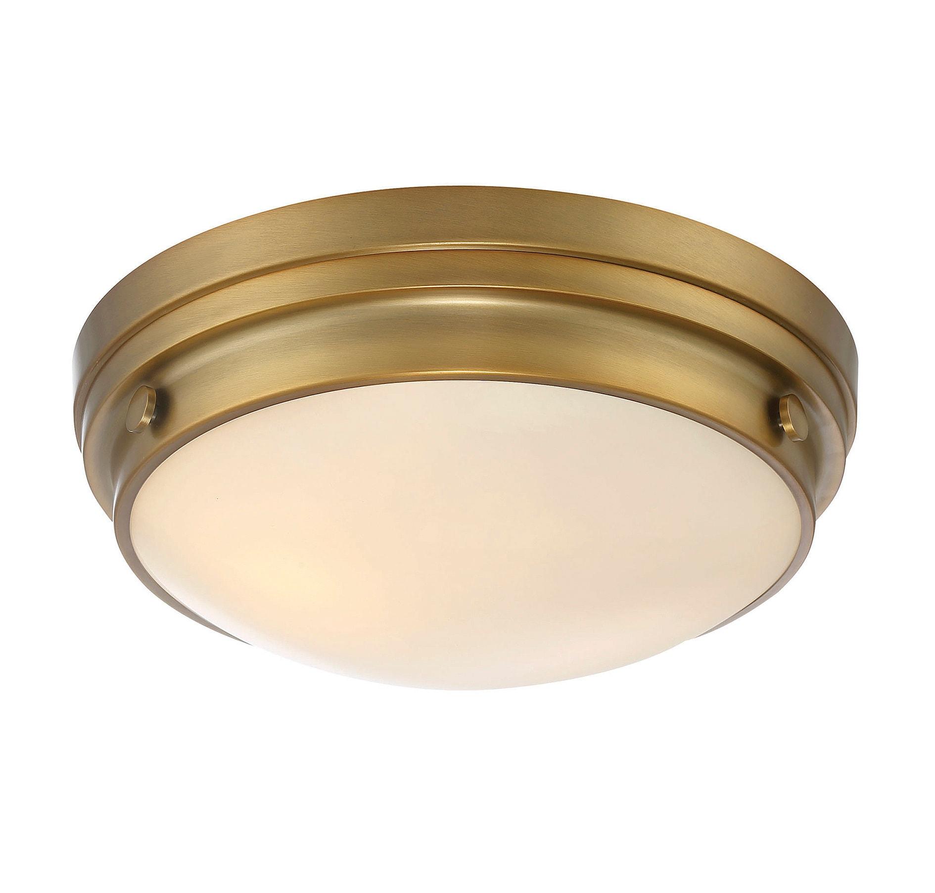Savoy House Lucerne 2 - Light Flush Mount in  Warm Brass