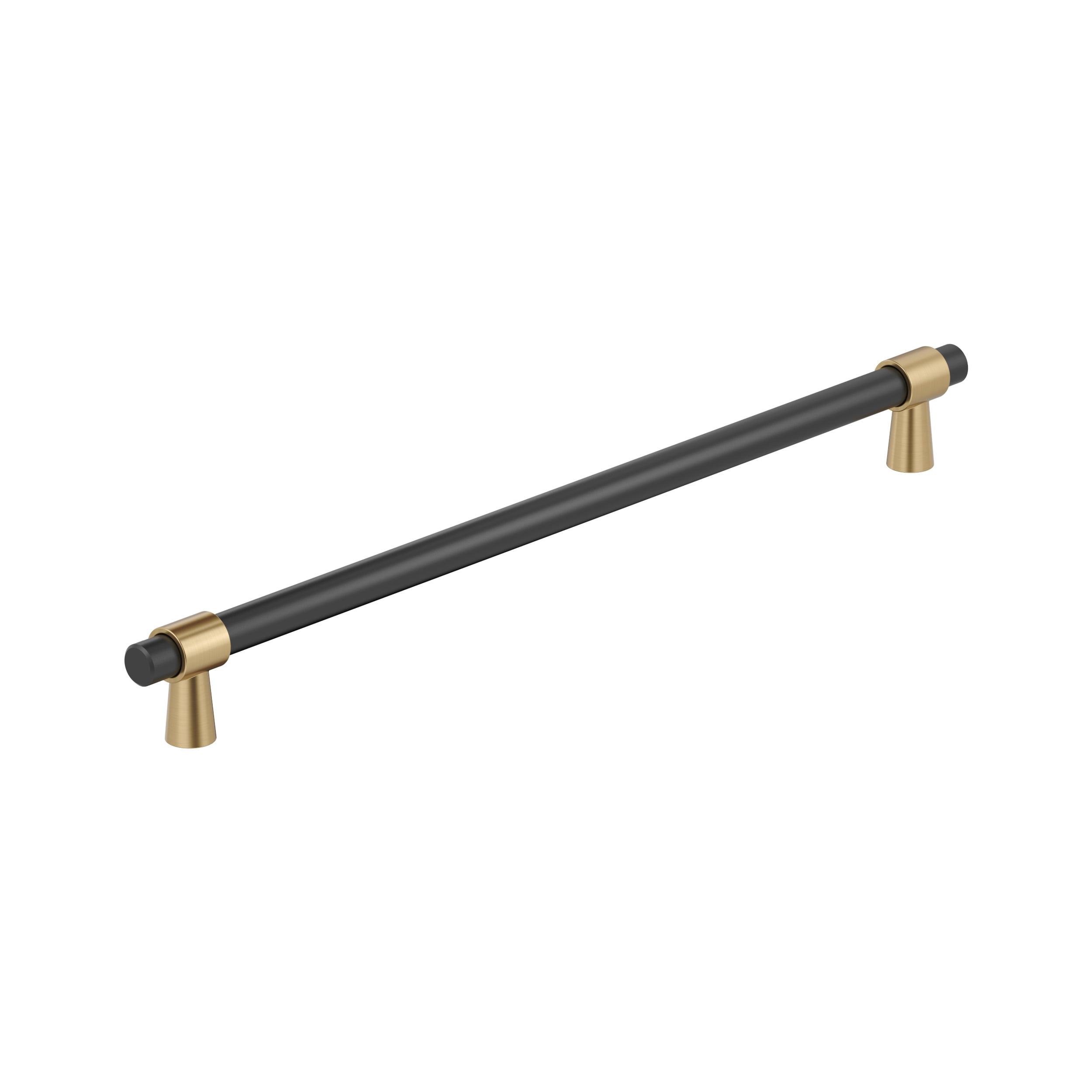 Amerock Mergence 18 inch (457mm) Center-to-Center Matte Black/Champagne Bronze Appliance Pull