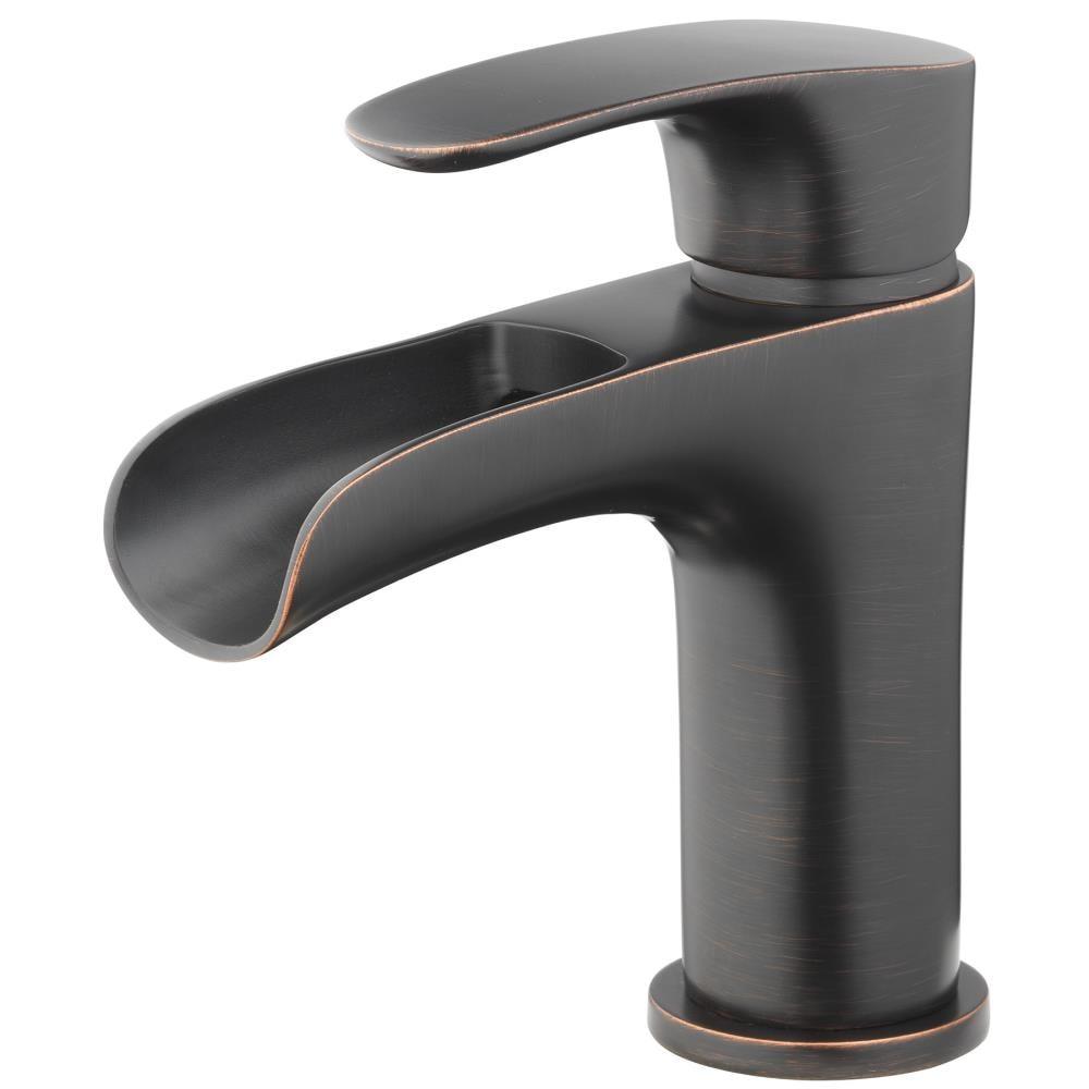 4" Center One Handle Bathroom Faucet Oil Rubbed Bronze - Tosca: EPA WaterSense Certified, Brass, Sink Mounted