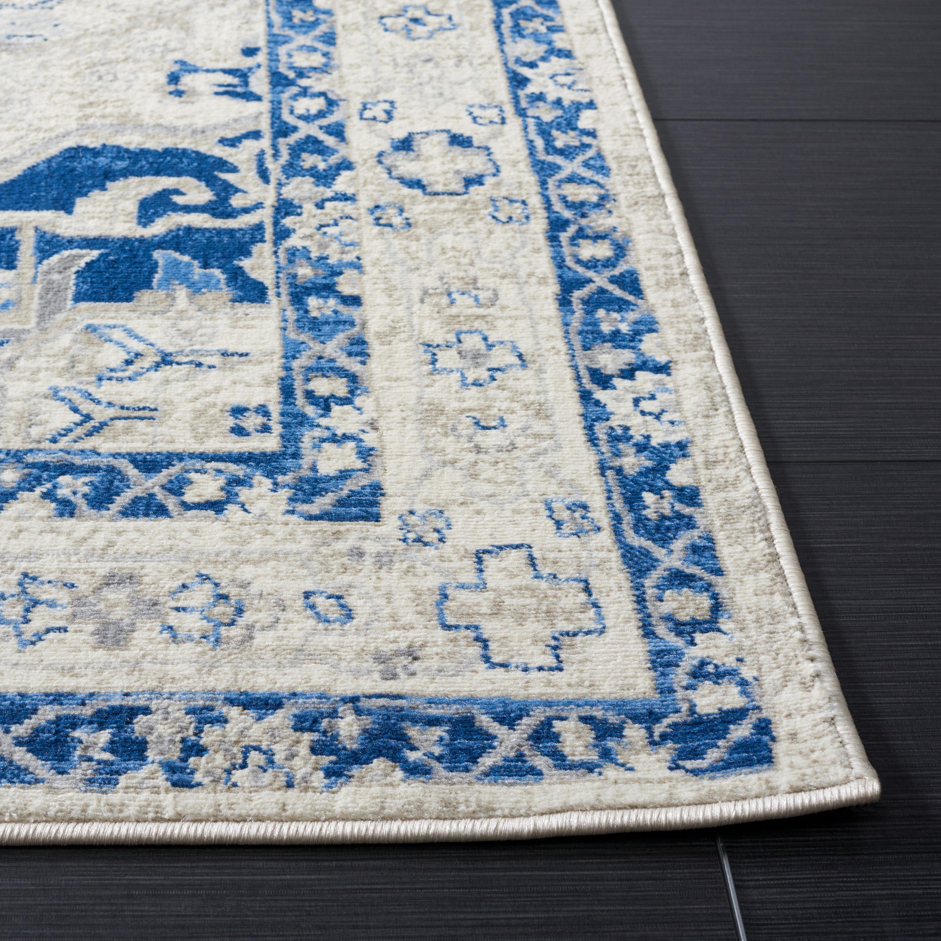 Brentwood BNT852 Power Loomed Indoor Area Rug - Beige/Blue - 5'3"x7'6" - Safavieh
