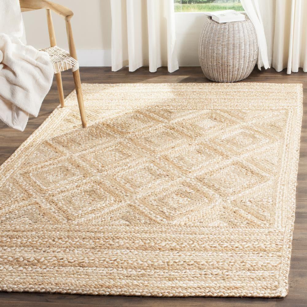 Natural Fiber NF925 Hand Woven Indoor Area Rug - Natural - 5'x8' - Safavieh.