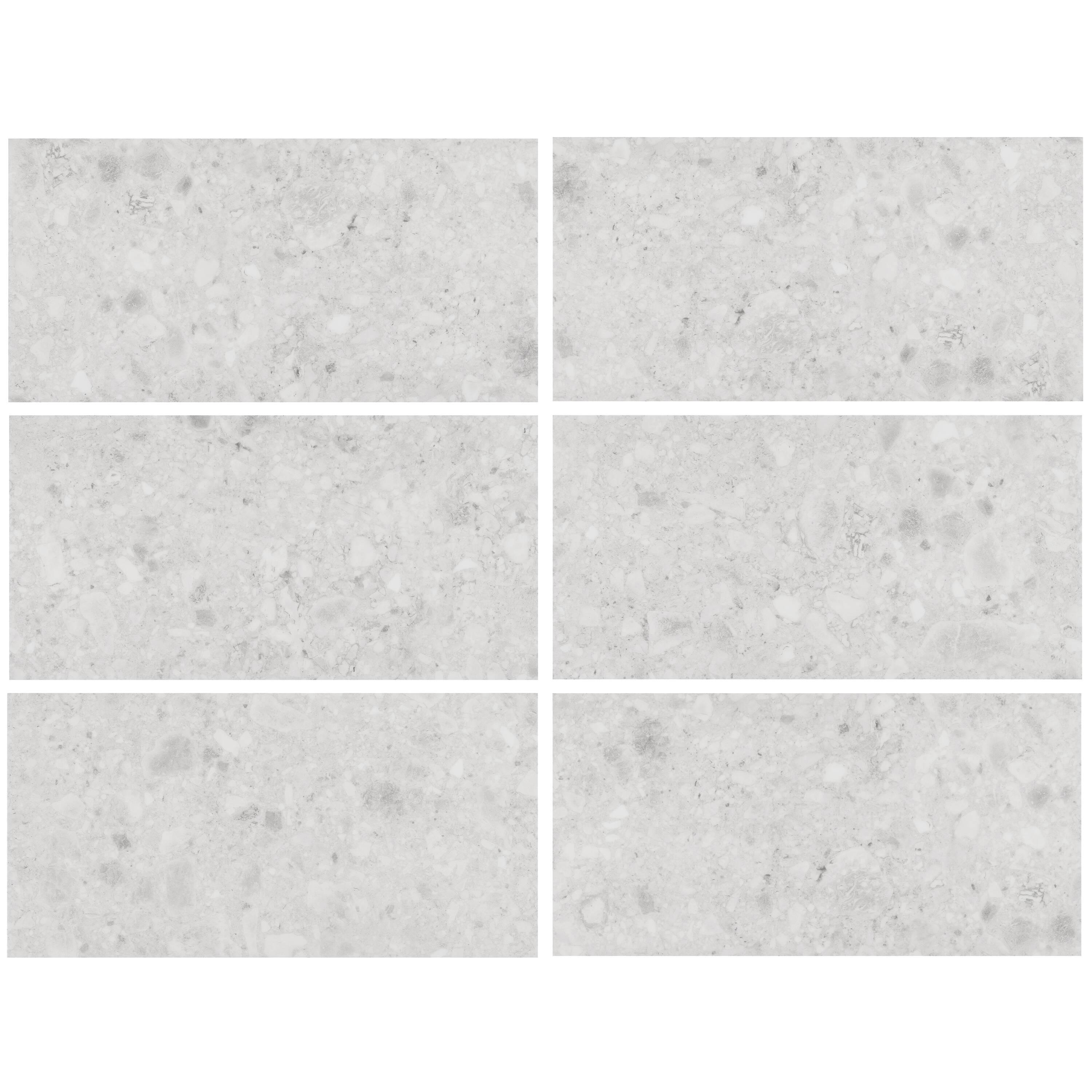 Stonehenge Rizzo LVT 12MIL 12" W x 24" L Terrazzo Look Glue Down Luxury Vinyl Tile