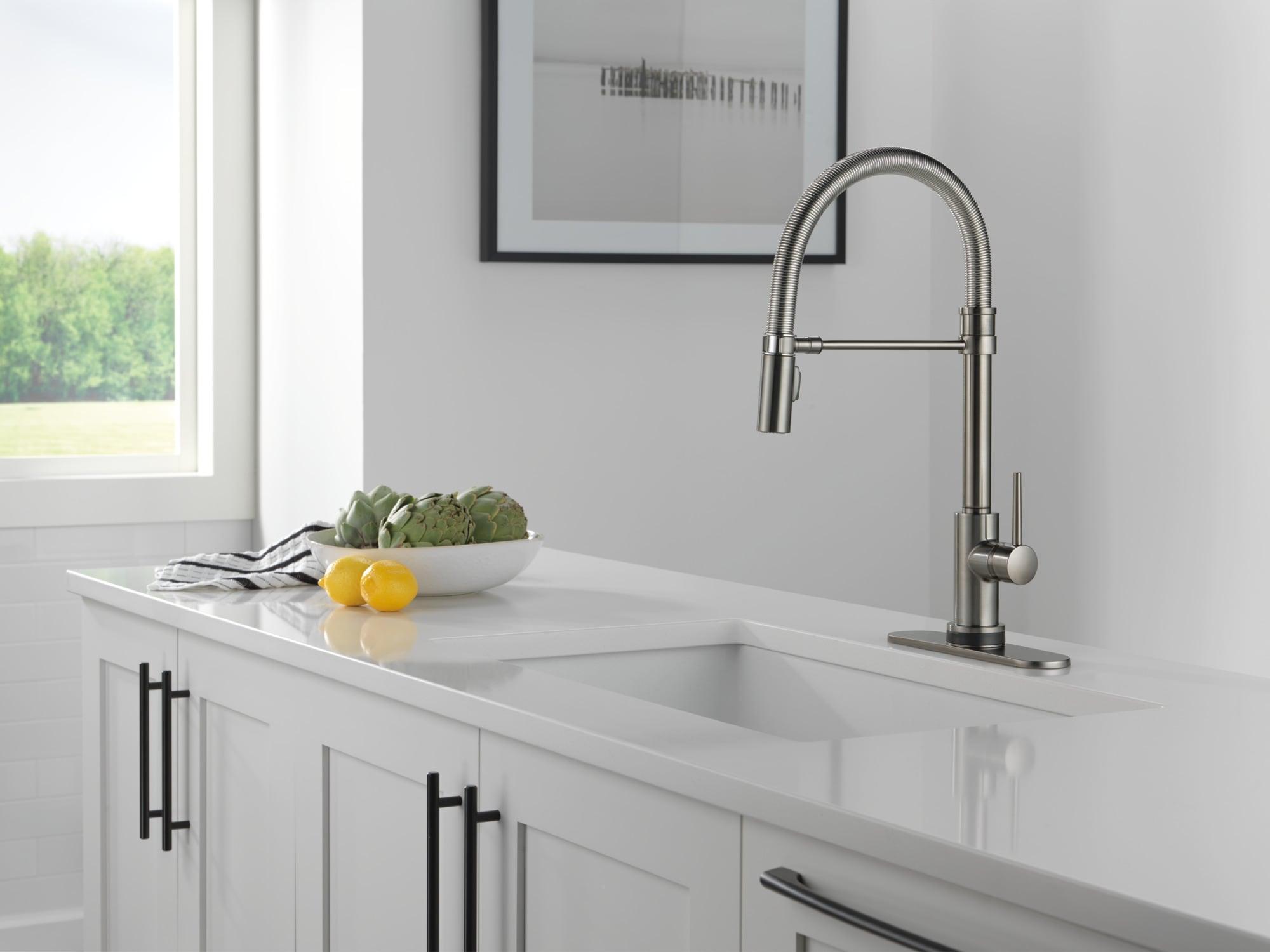 Trinsic Pro Pull Down Touch Single Handle Kitchen Faucet with Accessories