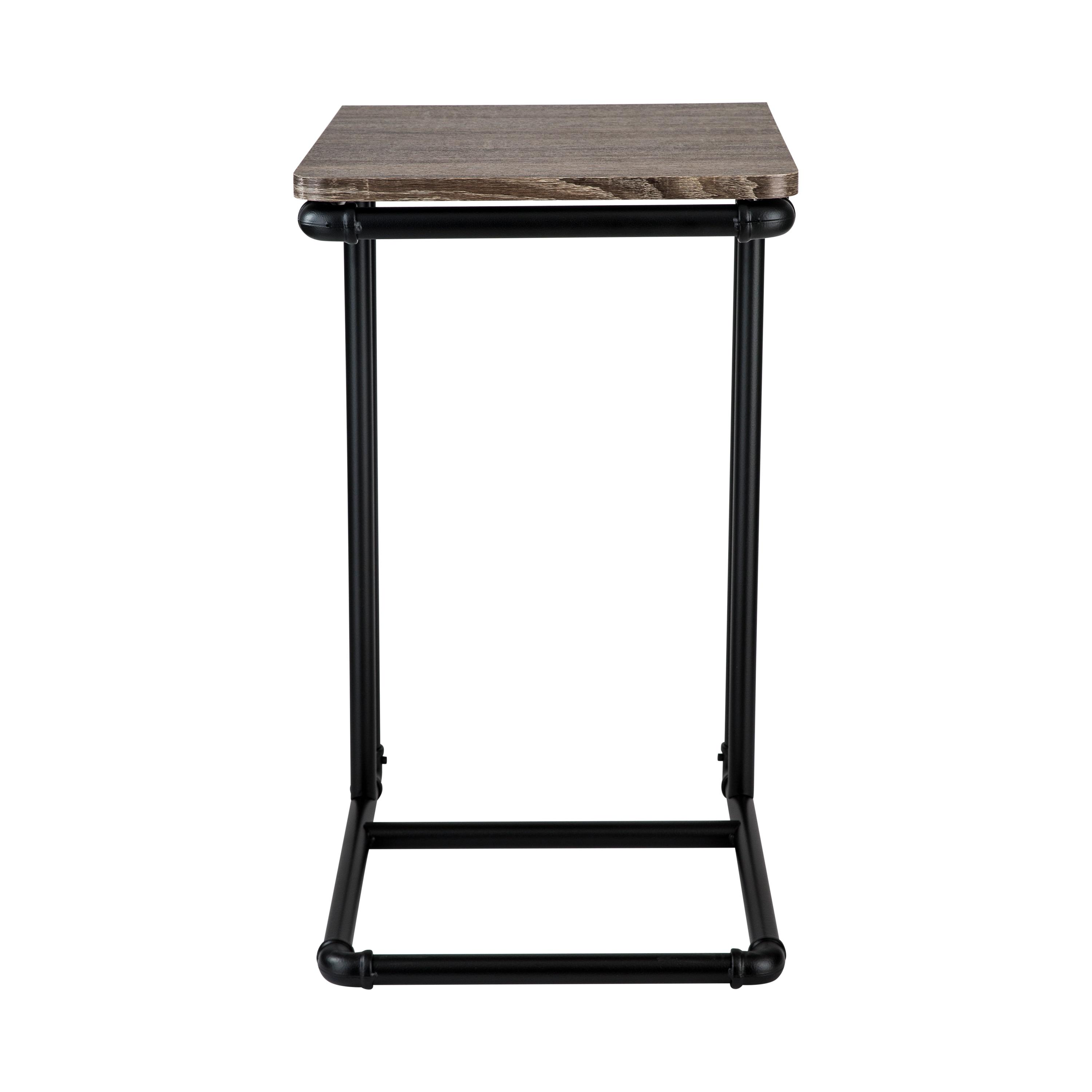 Organize It All Pipe Line L-Shaped Side Table