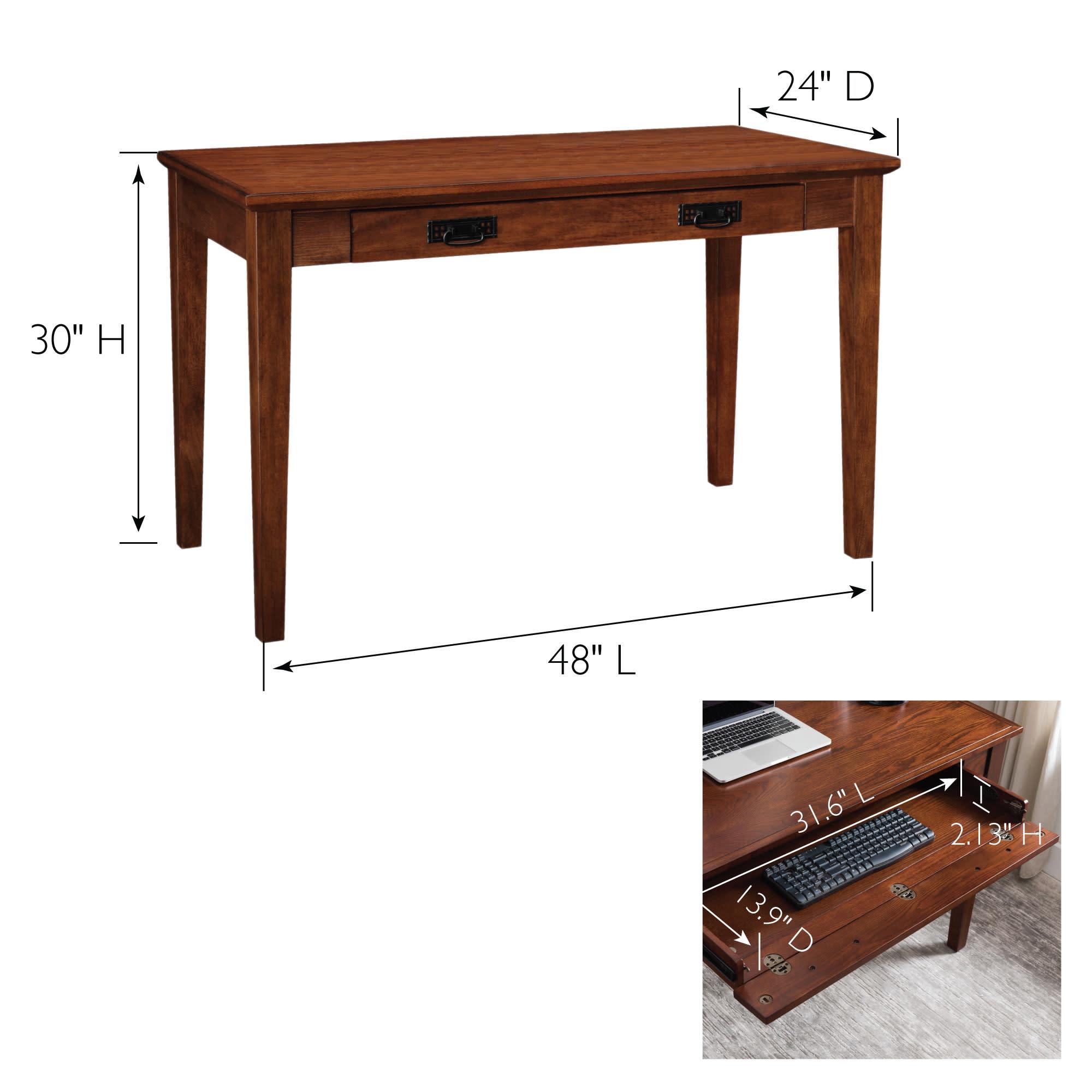 Leick Furniture Boulder Creek Mission Wood Laptop-Writing Desk in Cherry