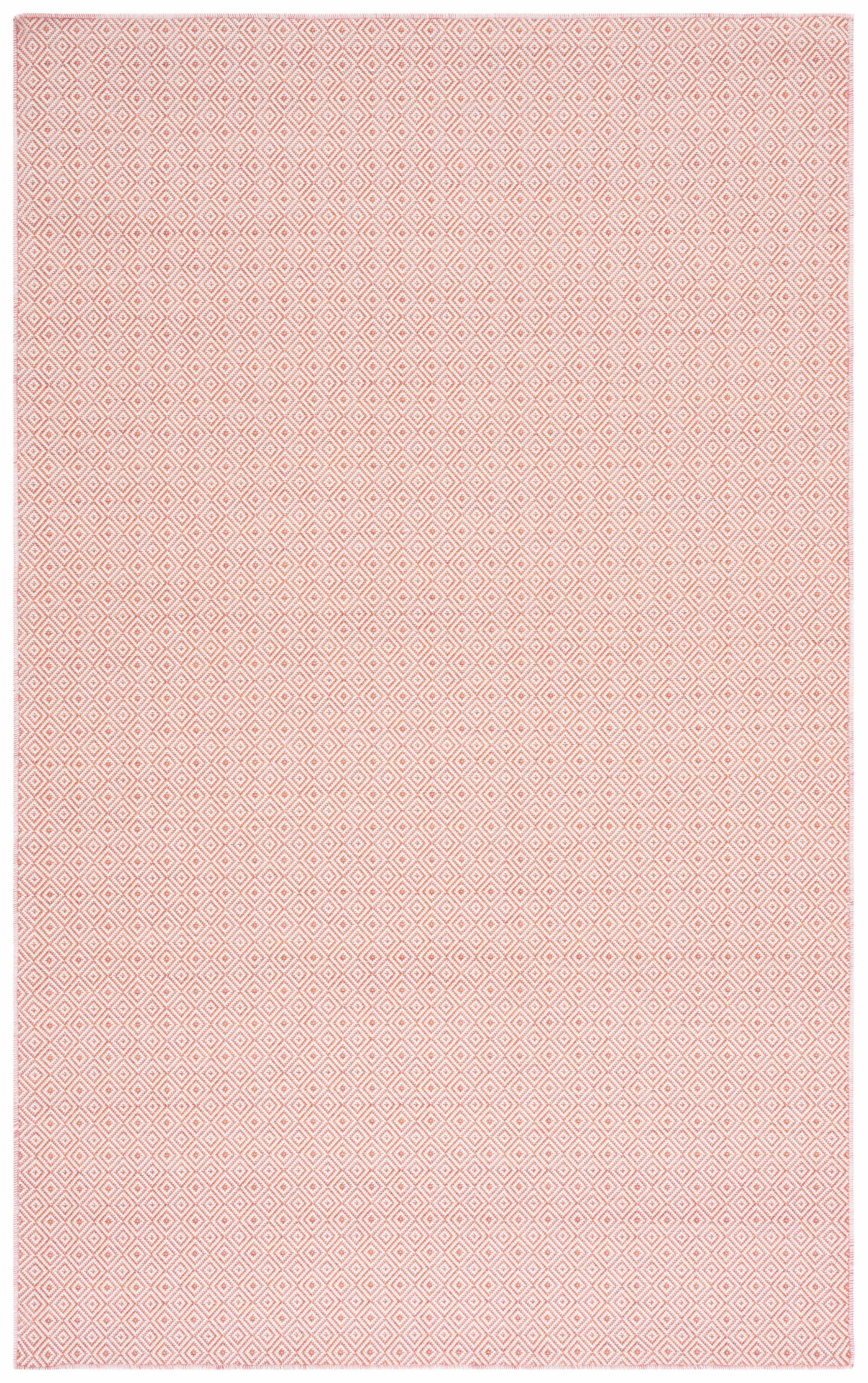 Hampton HTN230 Power Loomed Indoor/Outdoor Area Rug - Terracotta/Ivory - 8'x10' - Safavieh.