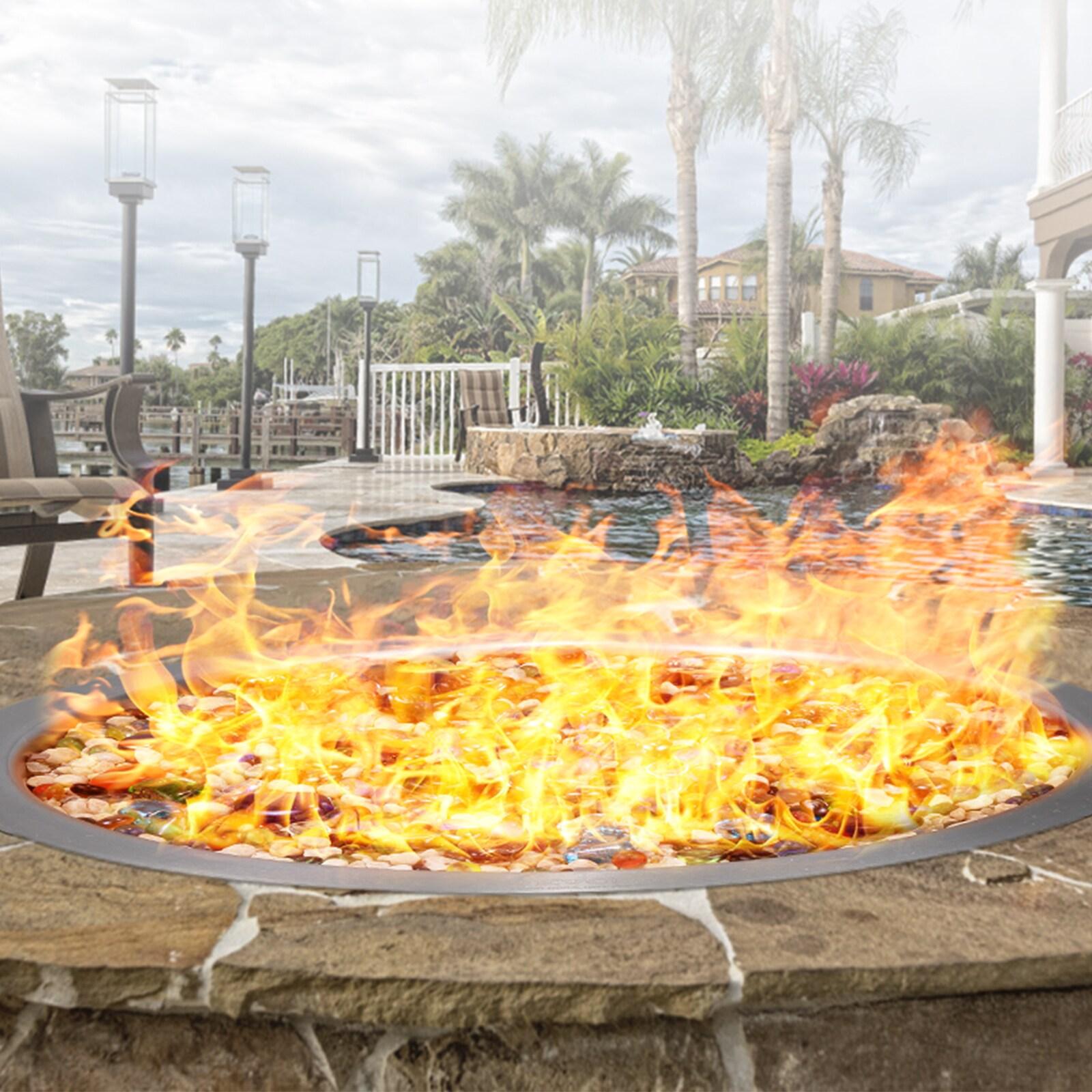 VEVOR 12'' Round Stainless Steel Fire Pit Accessory