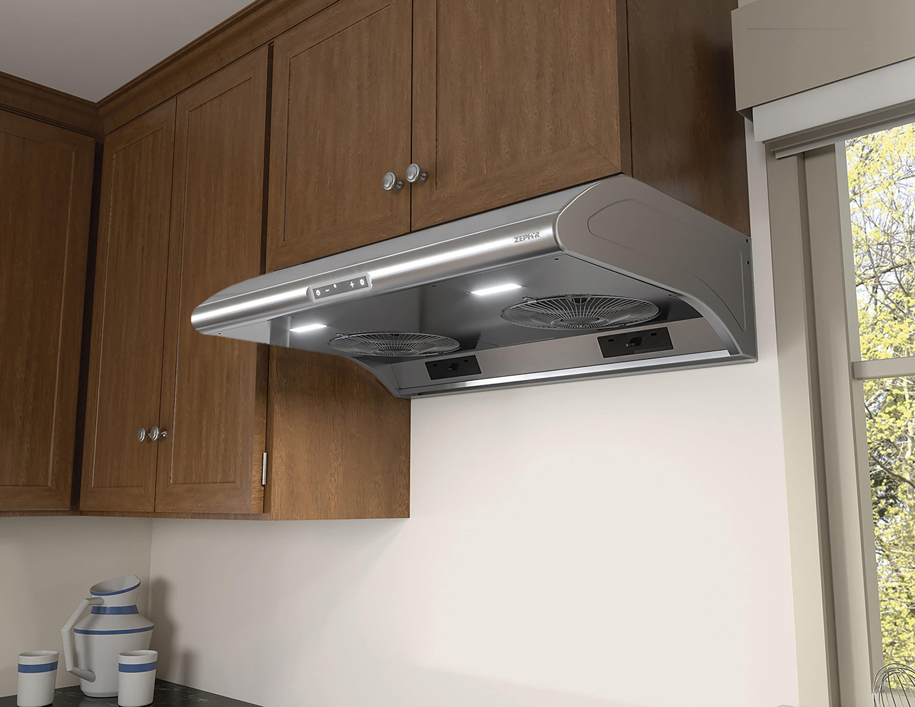 Core Zephyr 36" 850 CFM Under Cabinet Mount Range Hood with LED Lighting
