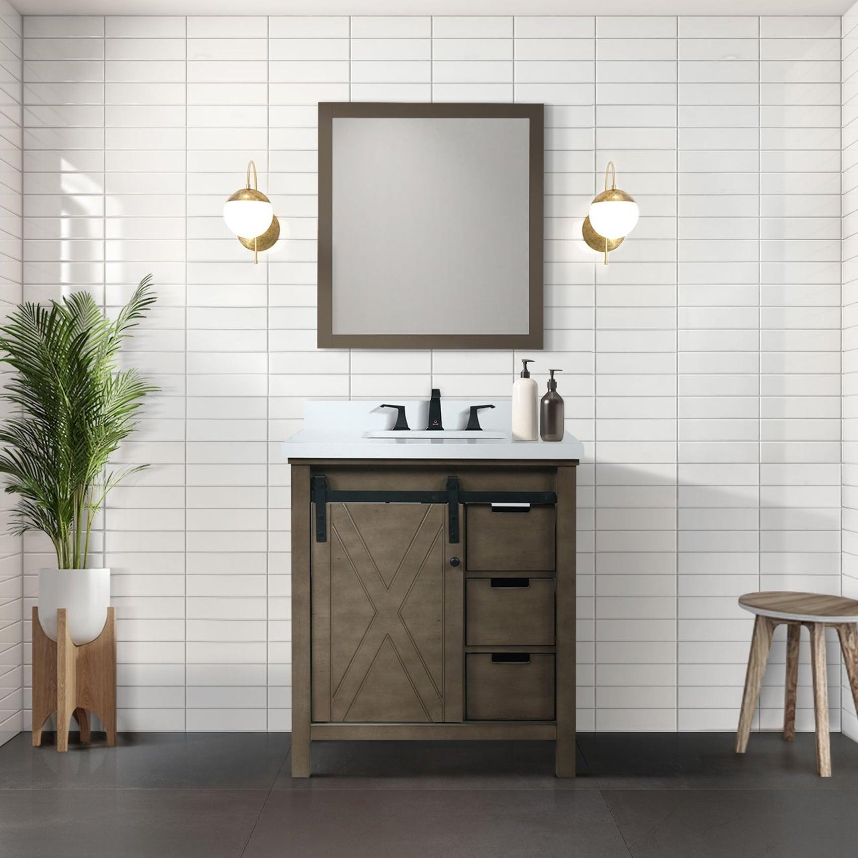 Lexora Marsyas 30 in W x 22 in D Single Bath Vanity