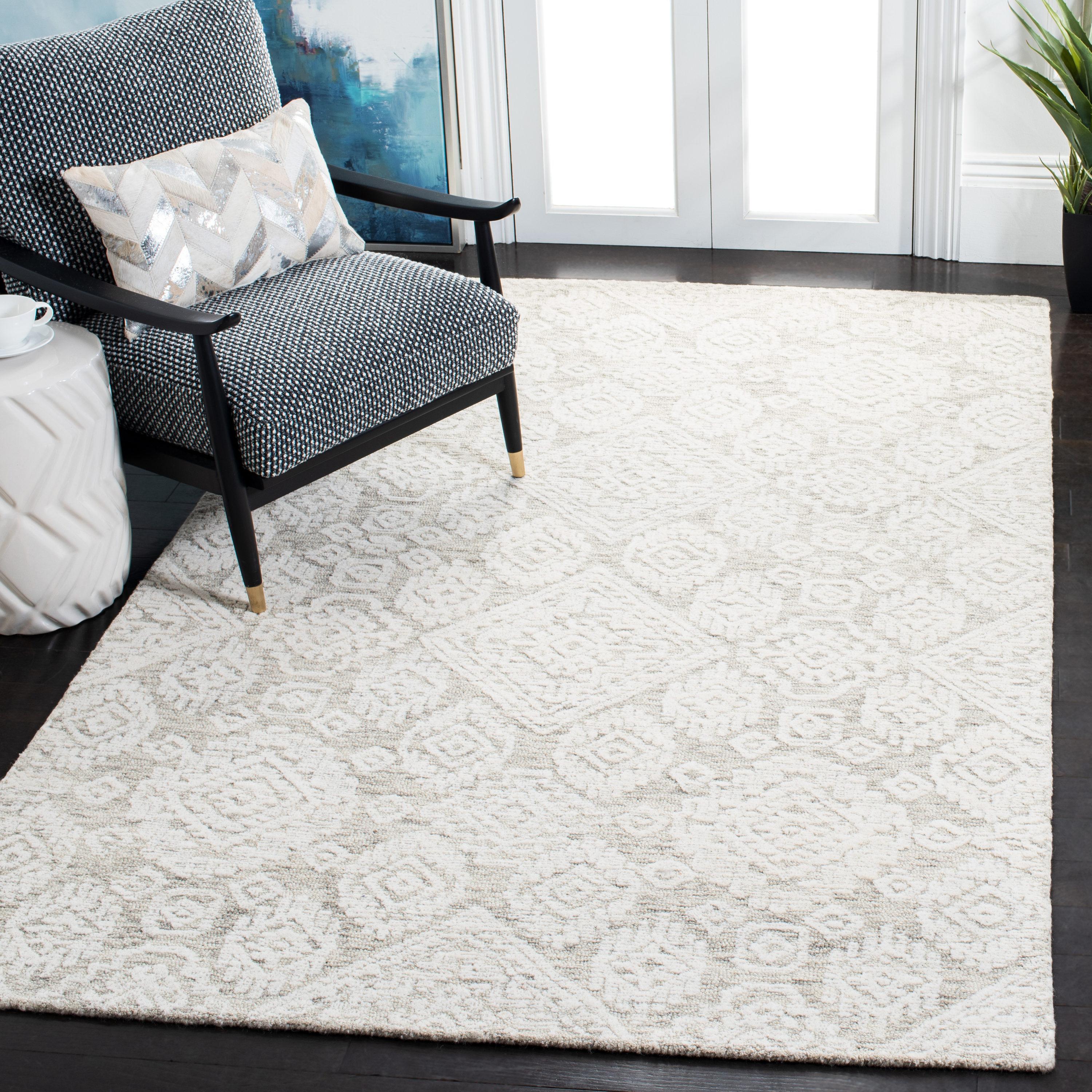 Metro MET987 Hand Tufted Indoor Area Rug - Light Brown/Ivory - 5'x8' - Safavieh