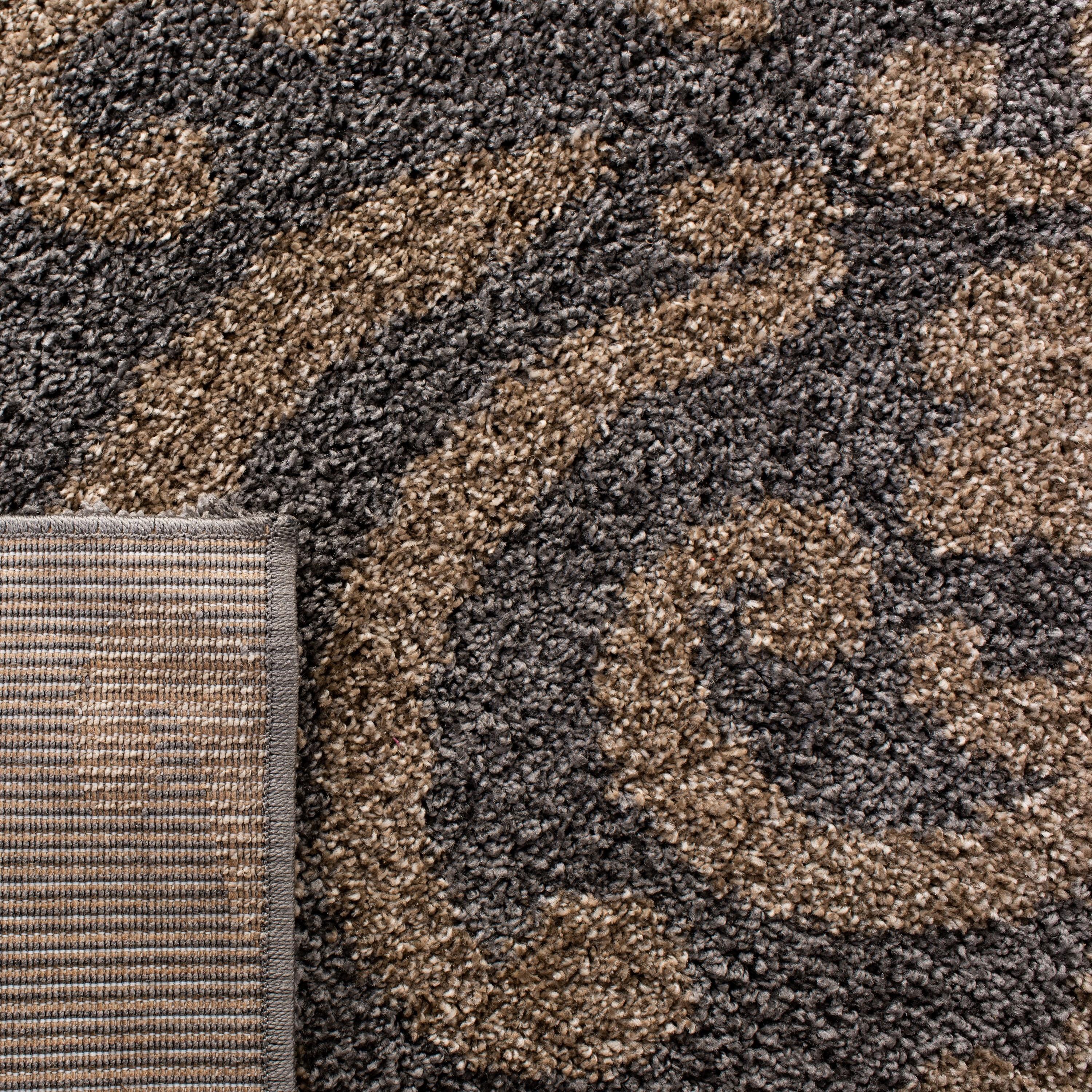 Florida Shag SG462 Power Loomed Indoor Area Rug - Grey/Beige - 8'x10' - Safavieh.
