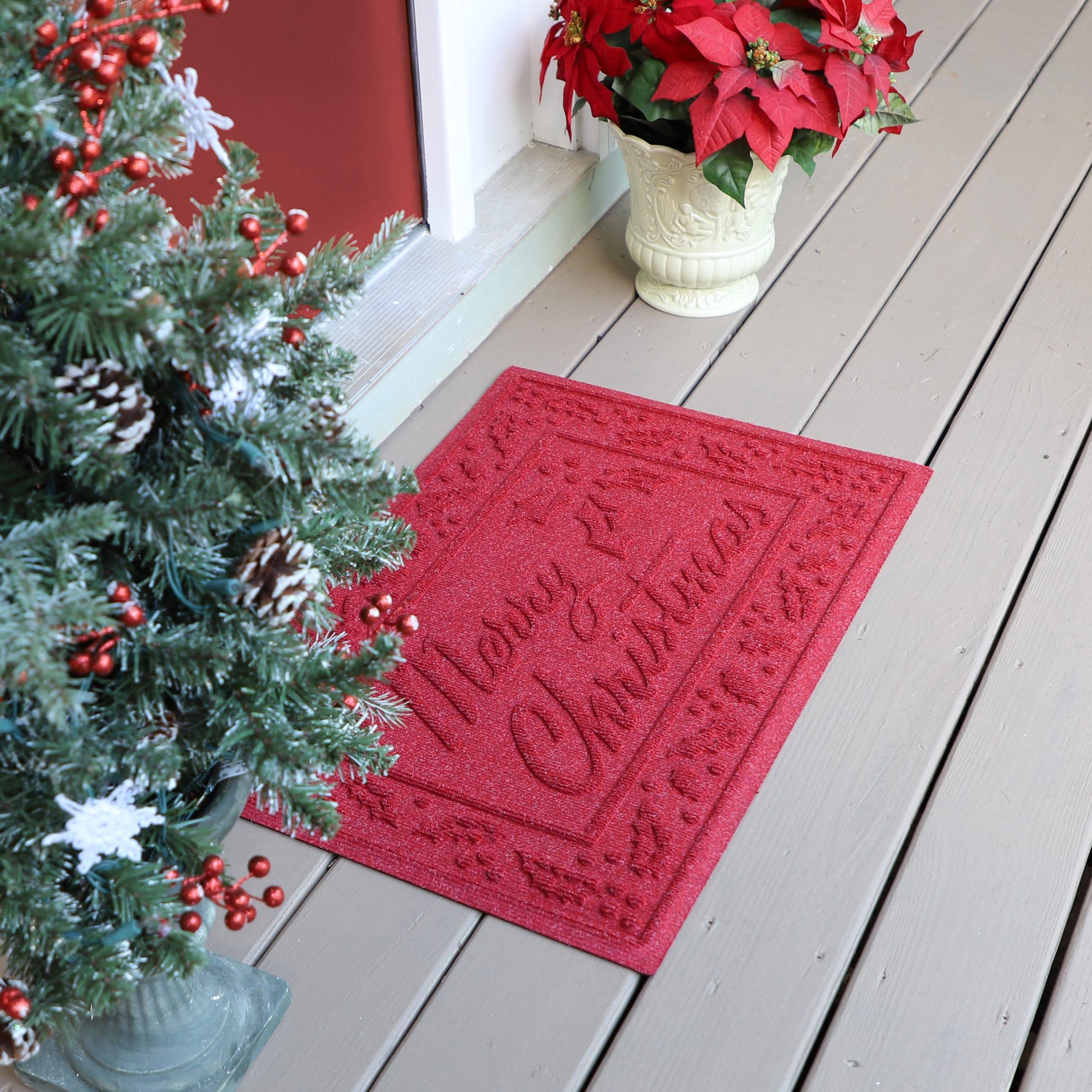 WaterHog Christmas 20 in. x 30 in. Non-Slip Indoor Outdoor Doormat