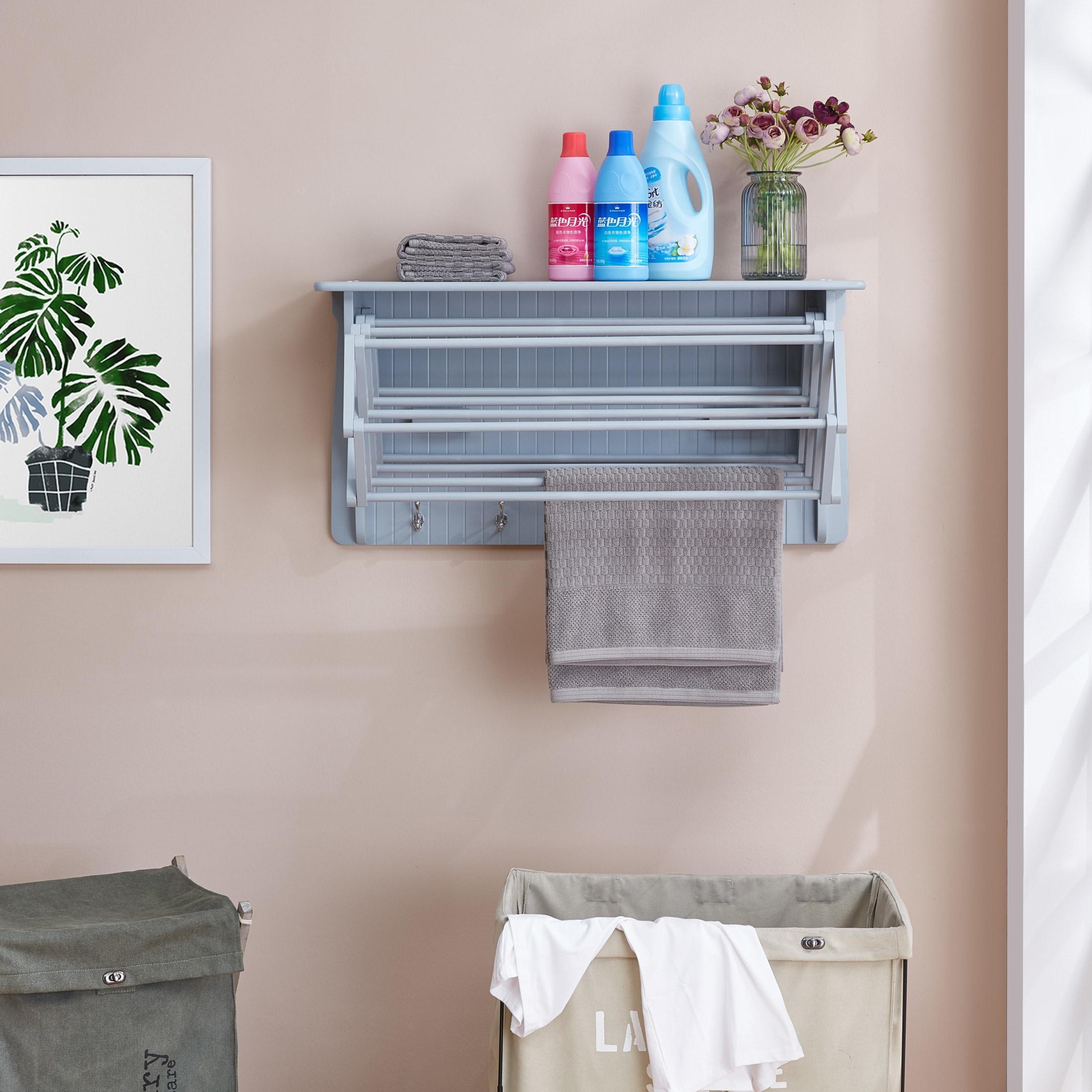 Collapsible Accordion Wall Mounted Drying Rack