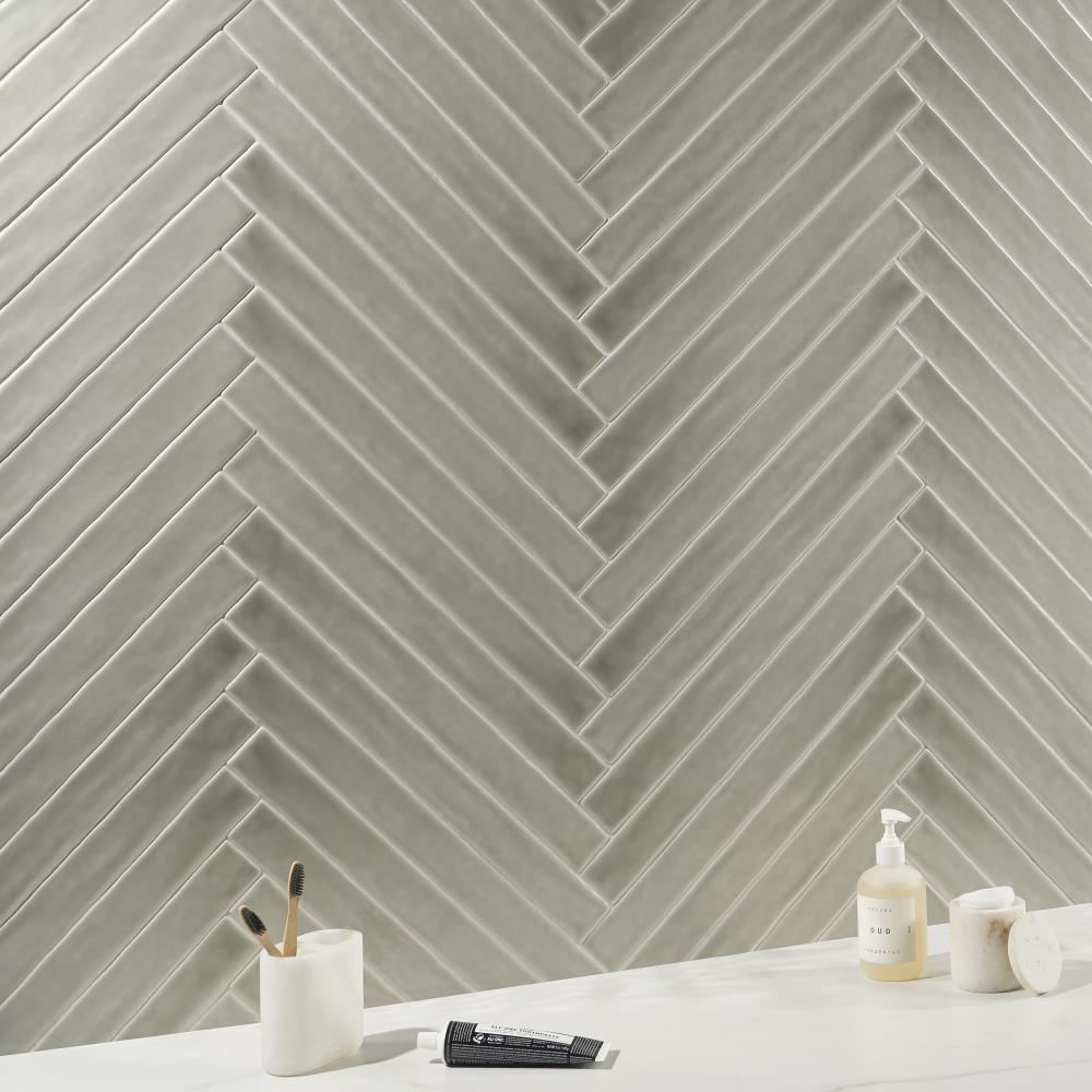Capetown 2" x 20" Crackled Ceramic Subway Wall Tile (20 pieces/ 5.38 sq. ft./ Case)