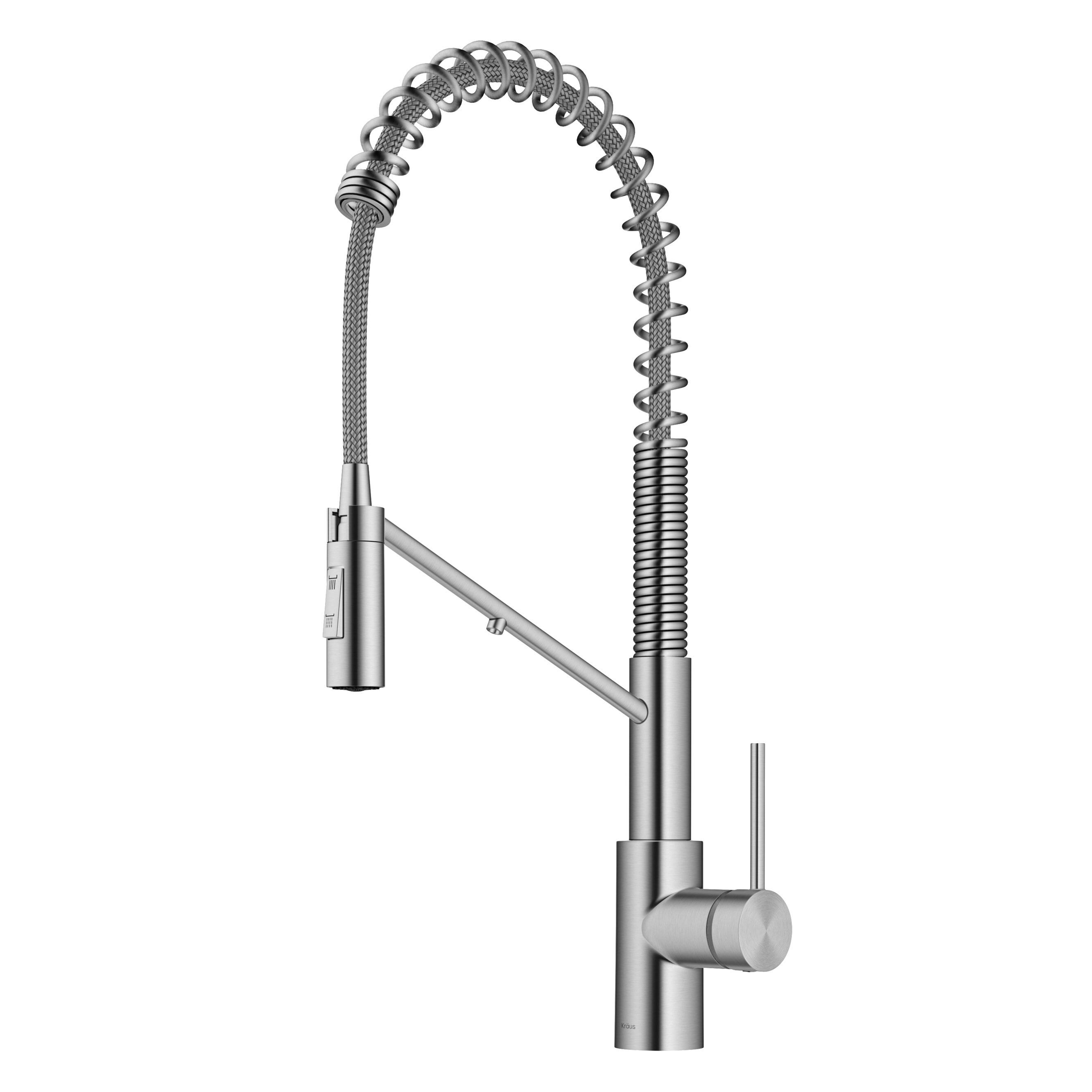 Oletto 2-in-1 Pull-Down Single Handle Kitchen Faucet