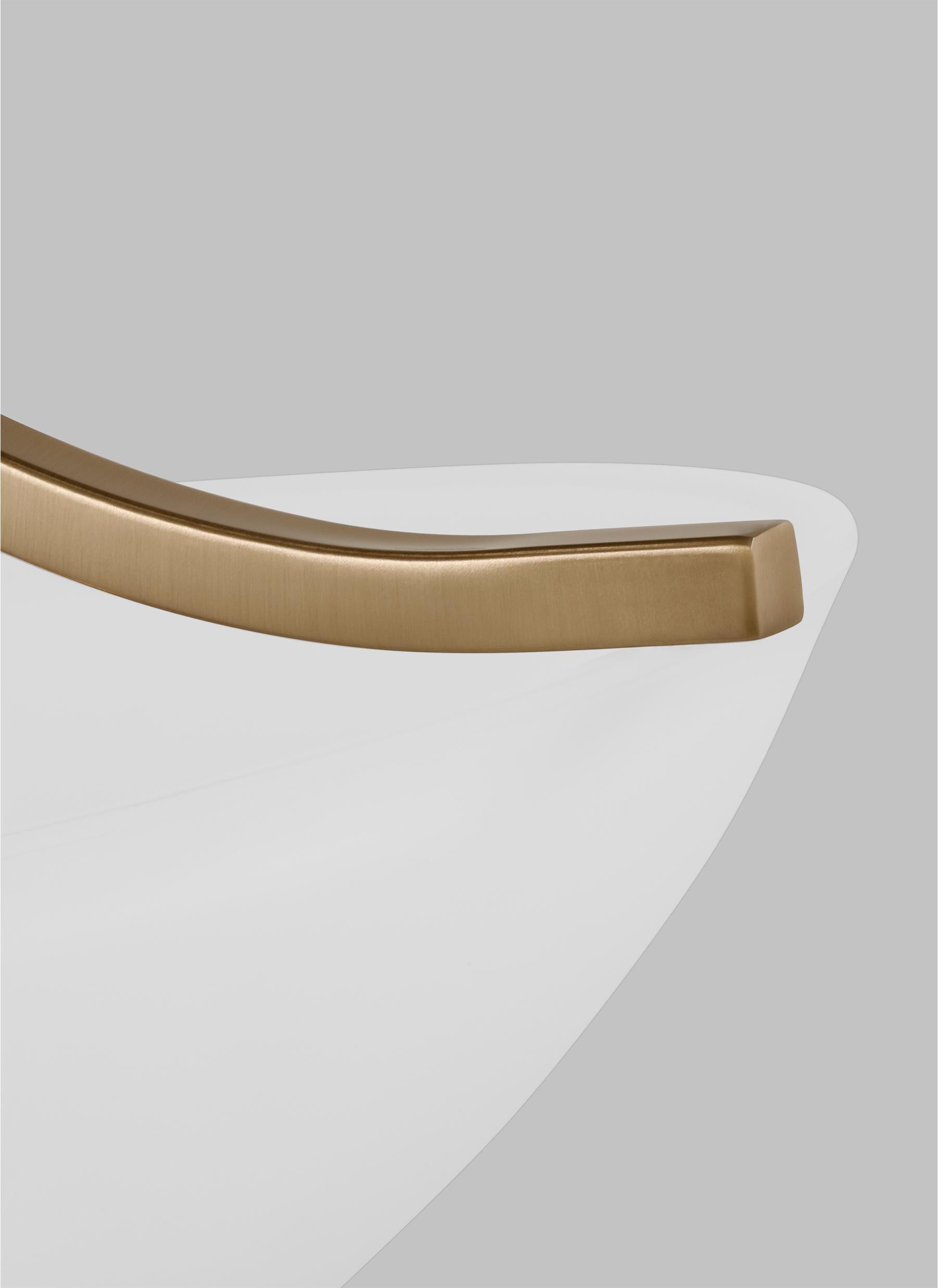 Generation Lighting 3-Light Geary Transitional Pendant Light Fixture Satin Brass 6616503-848, Modern Ceiling Light Fixture for Home Décor, A19 Bulb Candelabra for Foyer or Living Room Décor