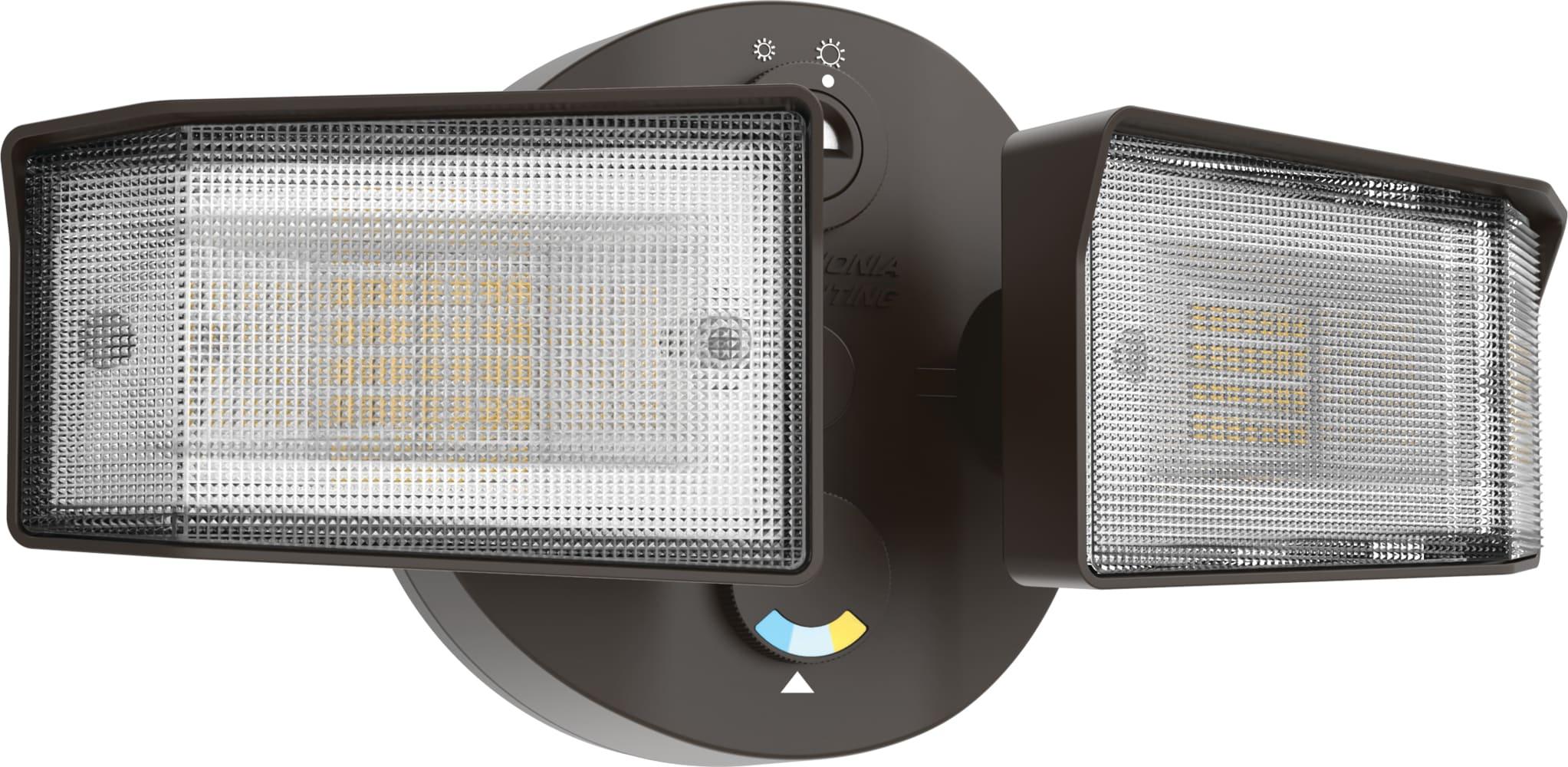 Lithonia Lighting 2 - Head Hardwired Dusk to Dawn Outdoor Security Flood Light