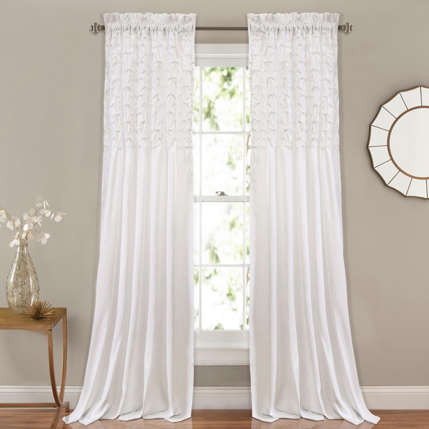 Torre & Tagus Bayview Polyester Semi Sheer Curtain Pair (Set of 2)