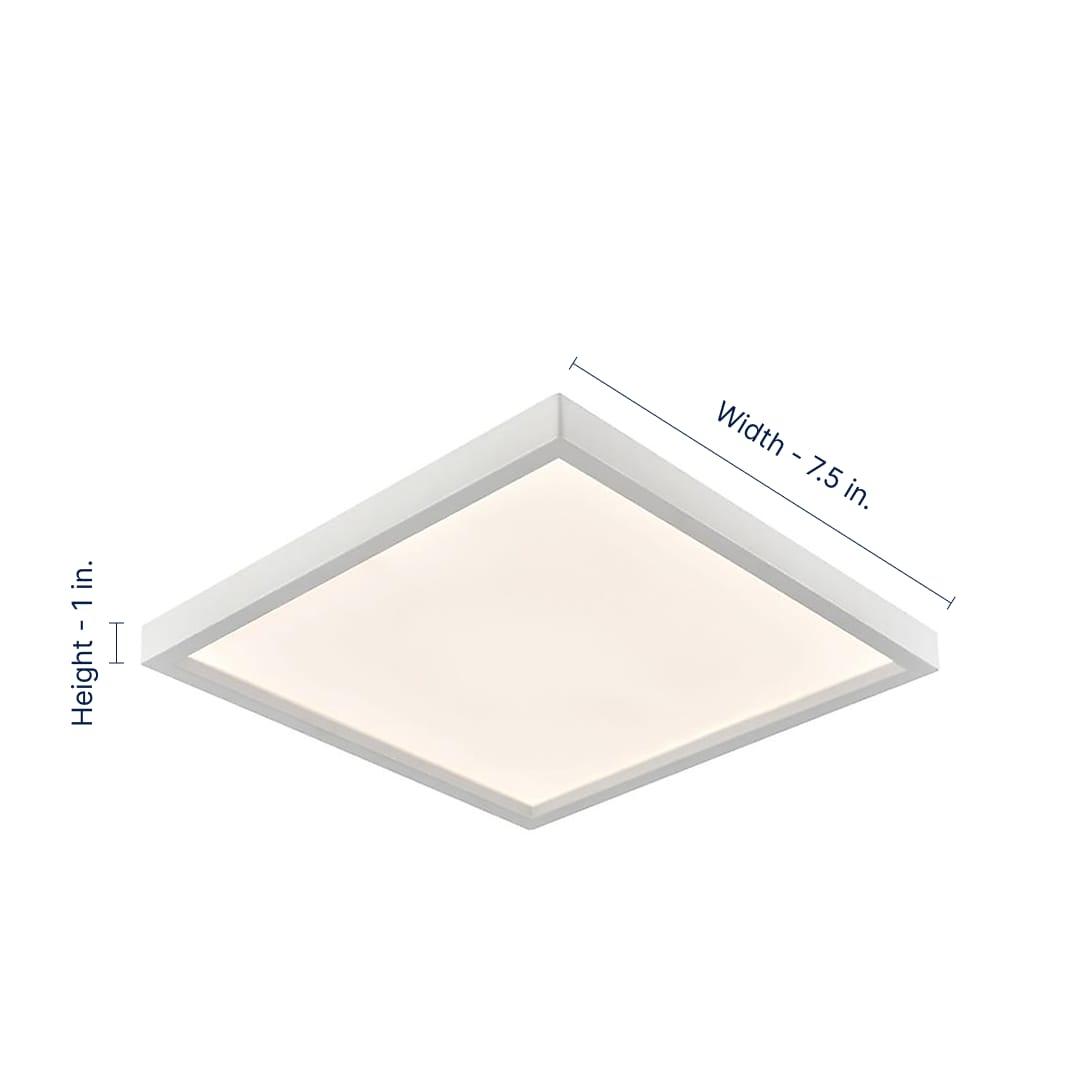 Thomas Lighting Ceiling Essentials Titan 1 - Light Flush Mount in  White