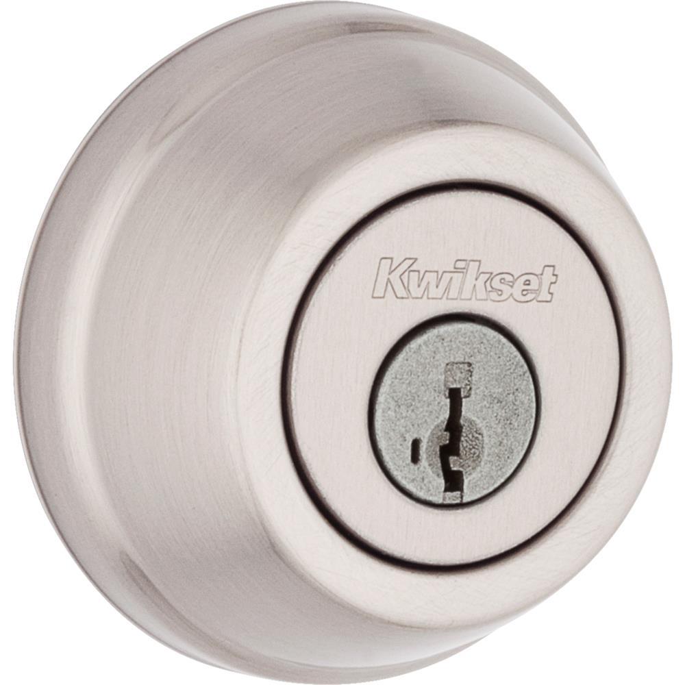 Kwikset Signature Series 780 Satin Nickel Single Cylinder Deadbolt with SmartKey