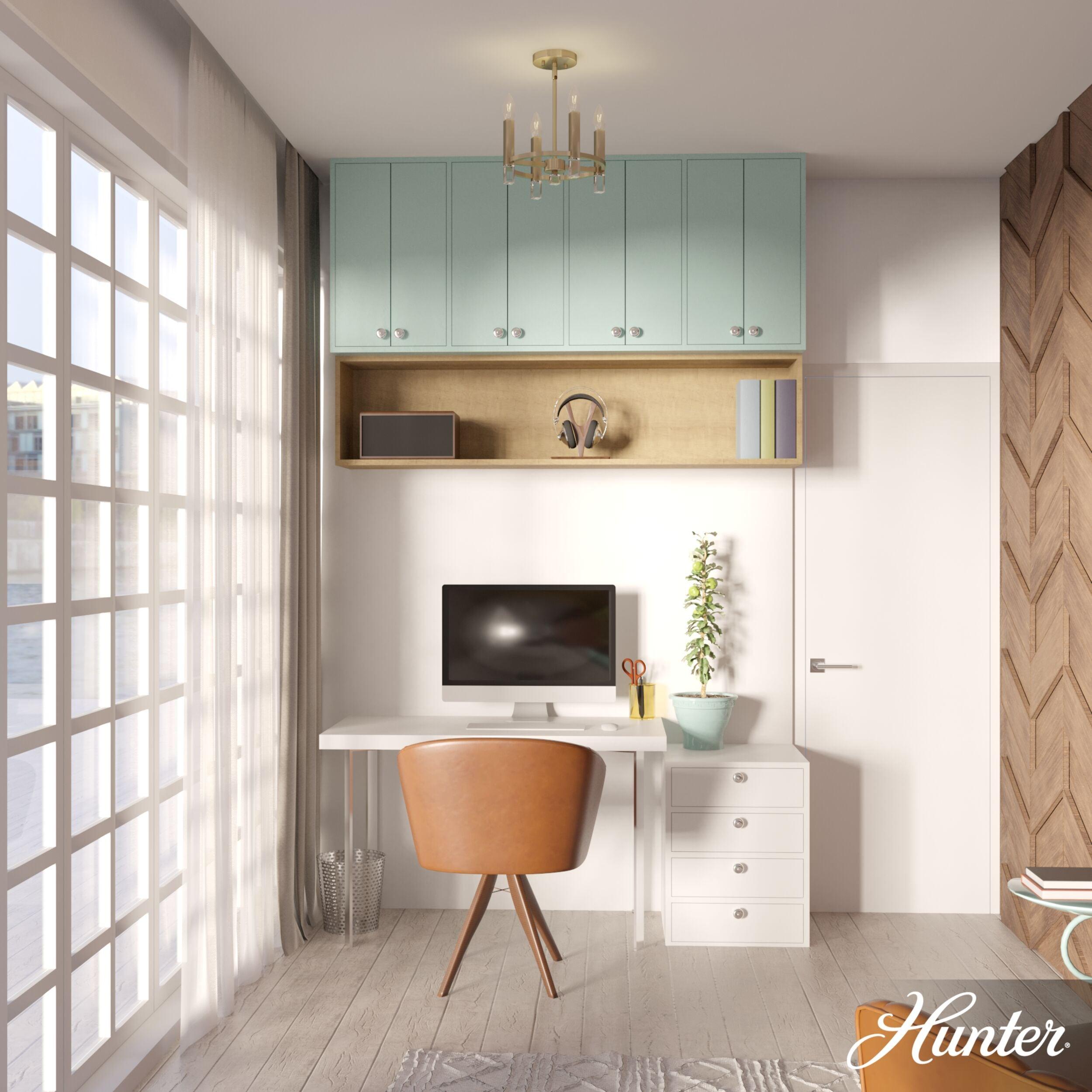 Hunter Sunjai 4 Light Semi-Flush Ceiling Light Fixture