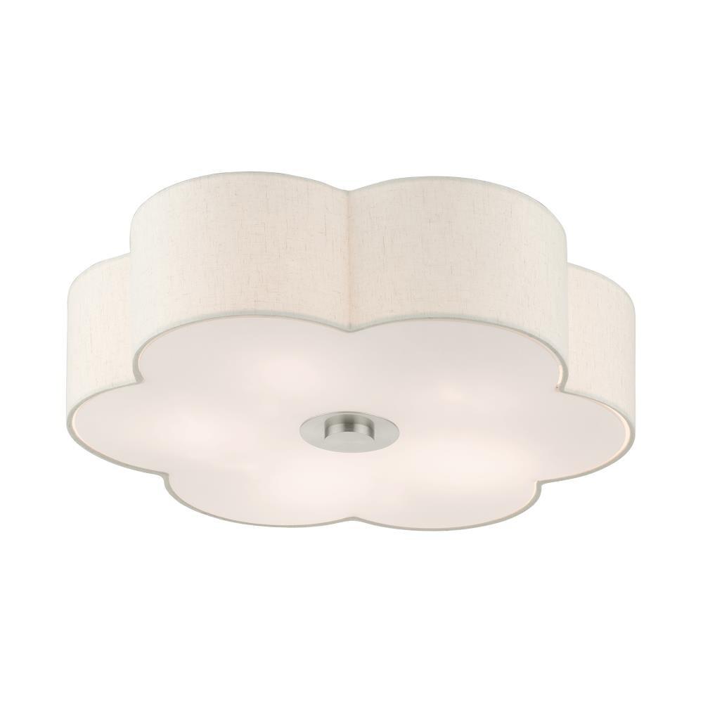 Livex Lighting Solstice 5 - Light Semi-Flush Mount in  Brushed Nickel