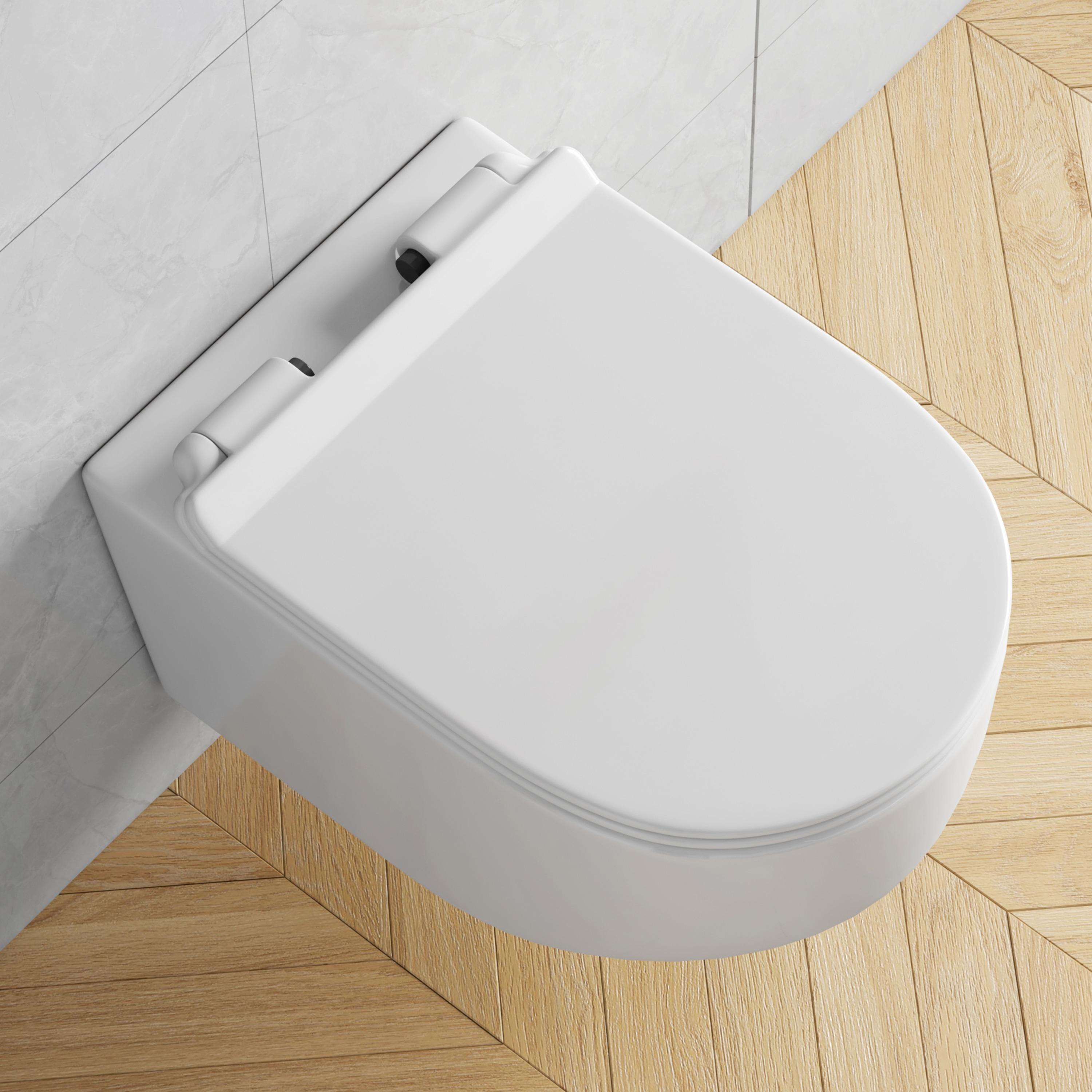 Hampton Elongated Wall Mount Toilet Wall Hung Toilet Bowl