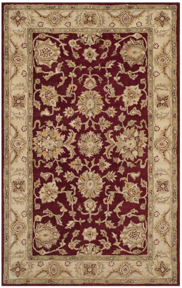 Antiquity AT312 Hand Tufted Area Rug - Red/Gold - 6'x9' - Safavieh.