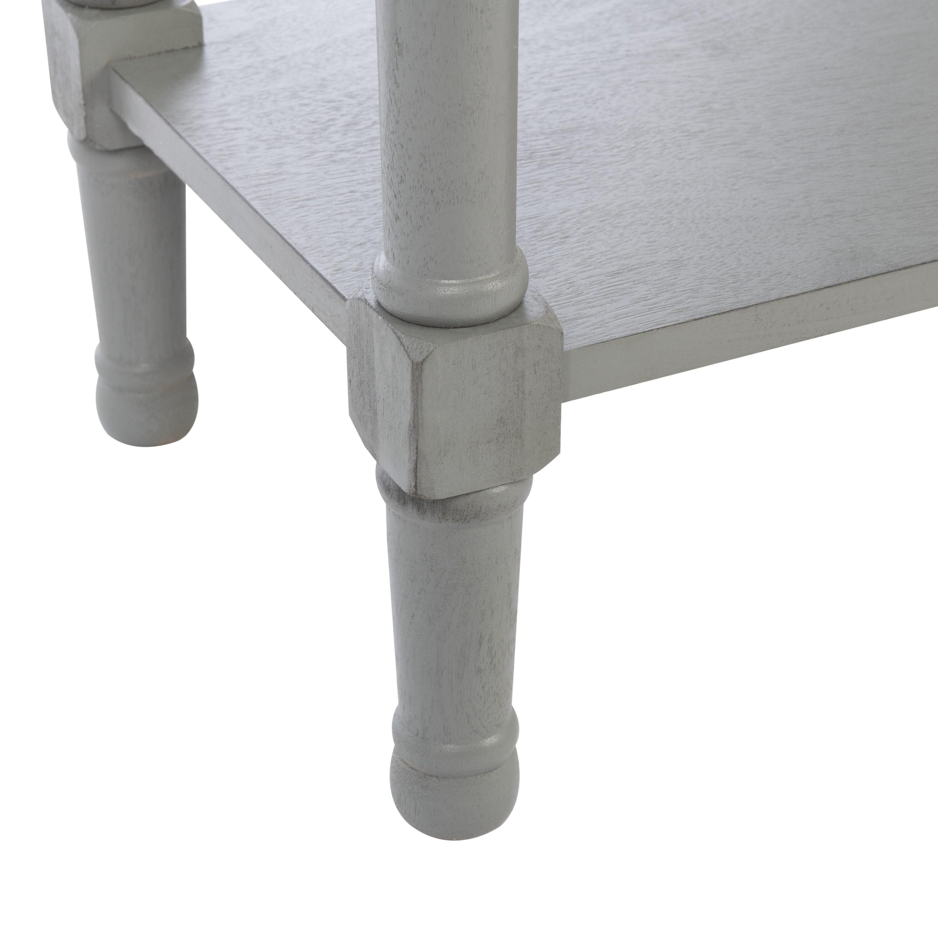 SAFAVIEH Halton Modern 2 Drawer Console Table, Distressed Grey