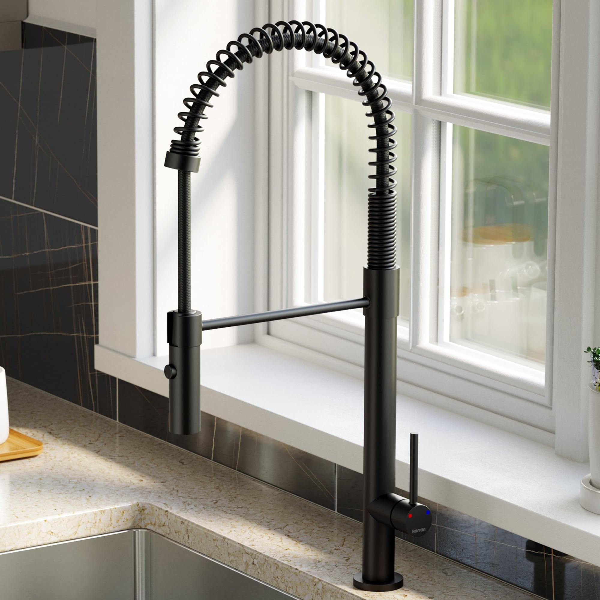 Karran Bluffton Single Handle Pull Down Sprayer Kitchen Faucet