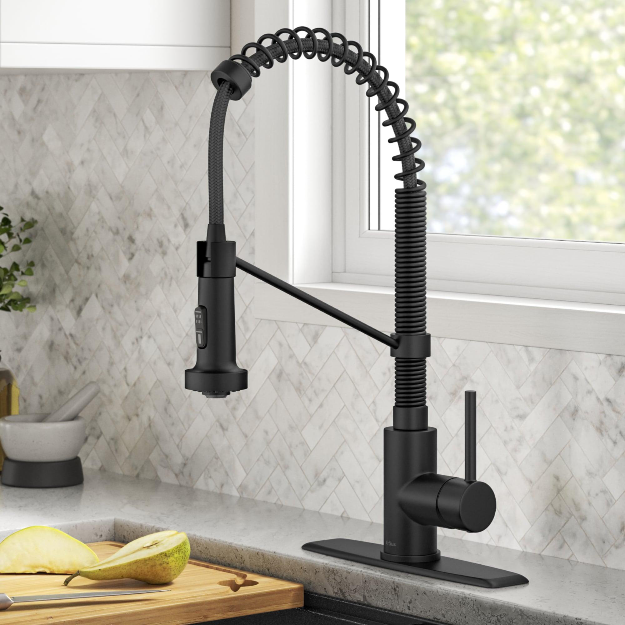 KRAUS Bolden Commercial Style 2-Function Single Handle Pull Down Kitchen Faucet