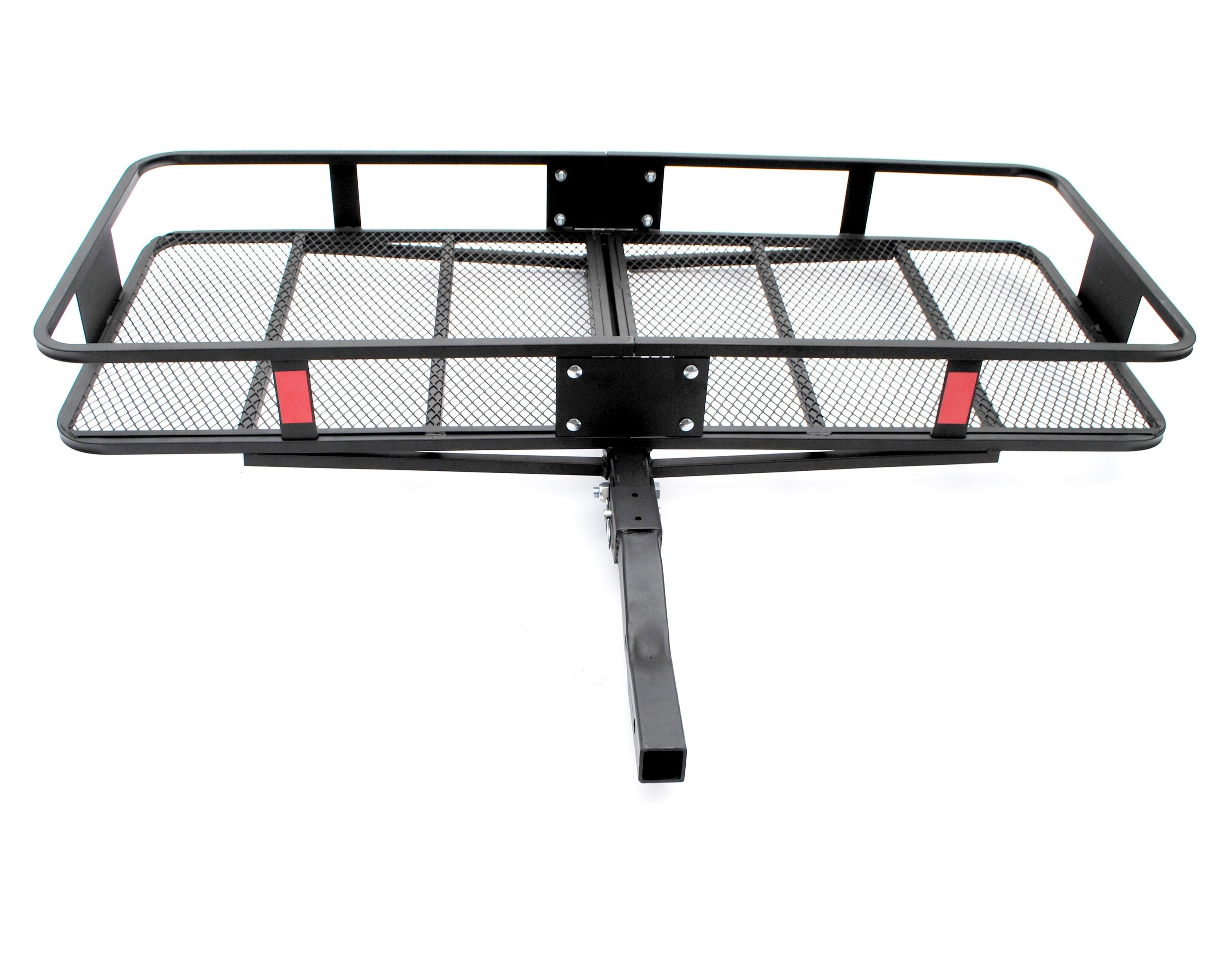 ROCKLAND Rockland 60 x 24-Inch Hitch Cargo Carrier 60-in L x 24-in W x 6-in H Steel Hitch Cargo basket