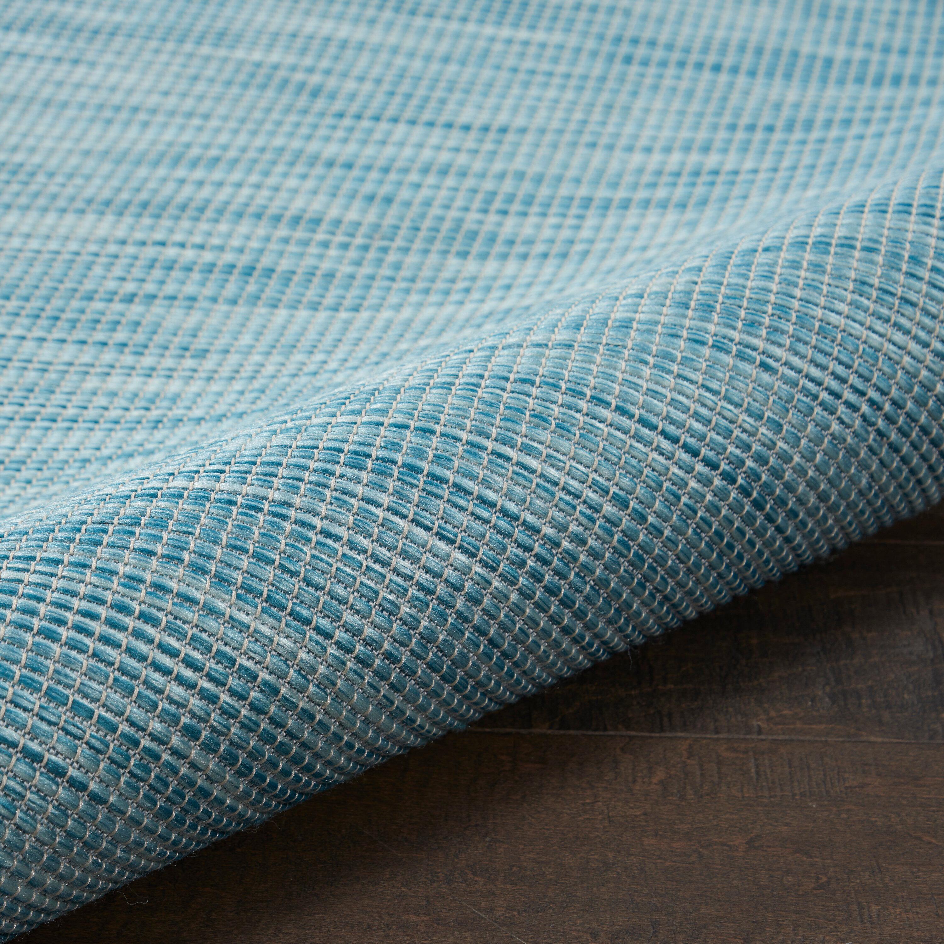 Nourison Positano POS01 Indoor/outdoor Area Rug - Aqua 5' x 7'