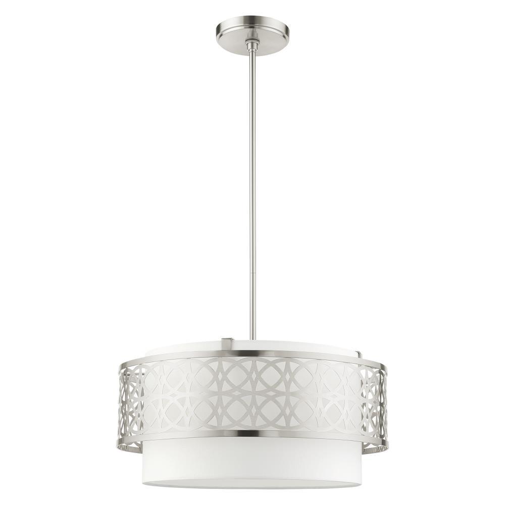 Livex Lighting Calinda 4 - Light Pendant in  Brushed Nickel