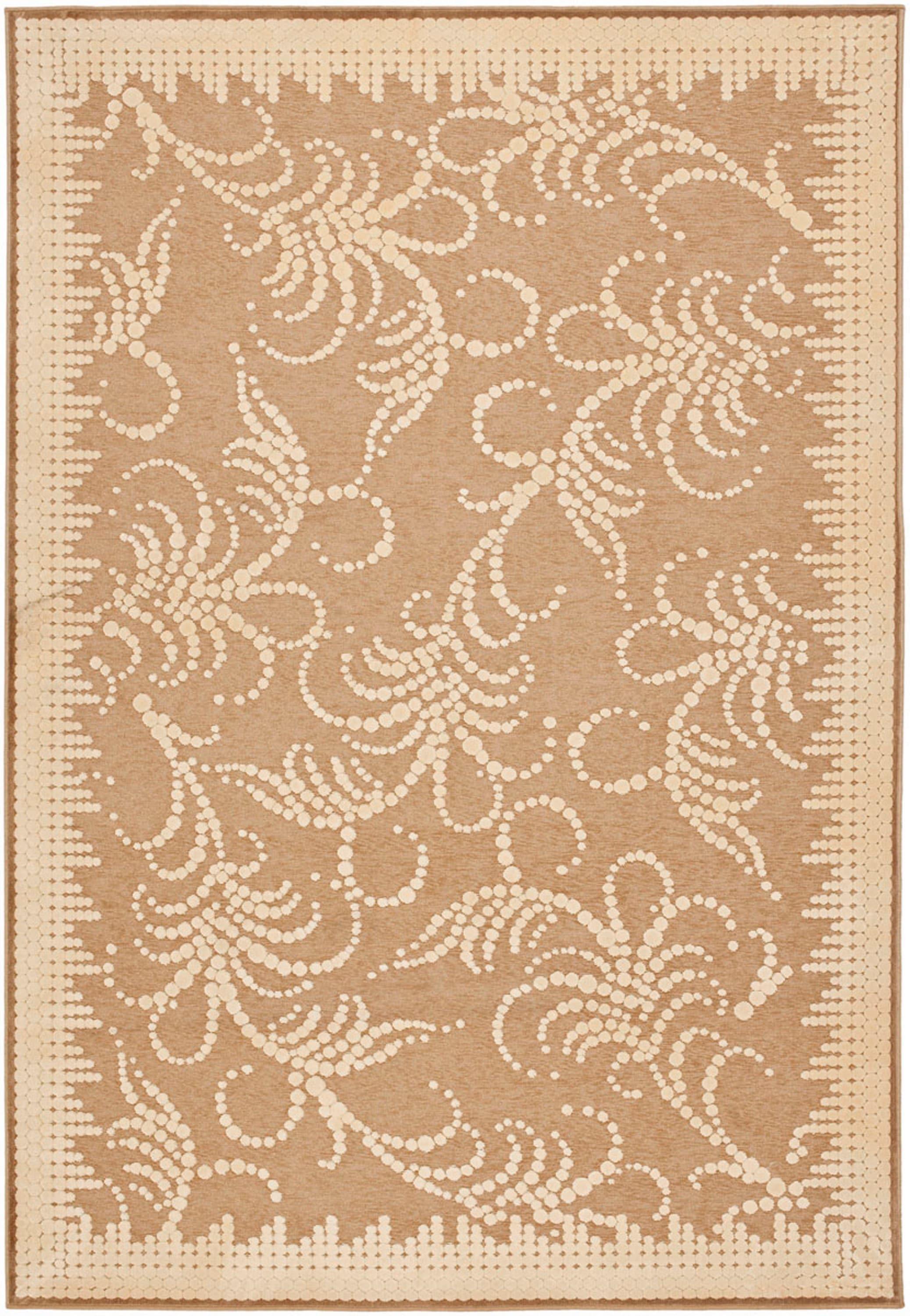 Fountain Swirl Martha Stewart Performance Floral Rug