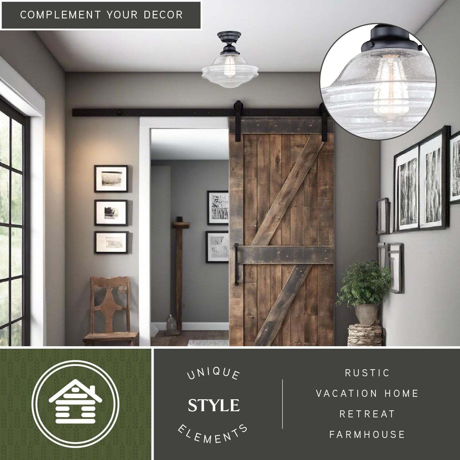Vaxcel Huntley 1 - Light Flush Mount in  Oil Rubbed Bronze
