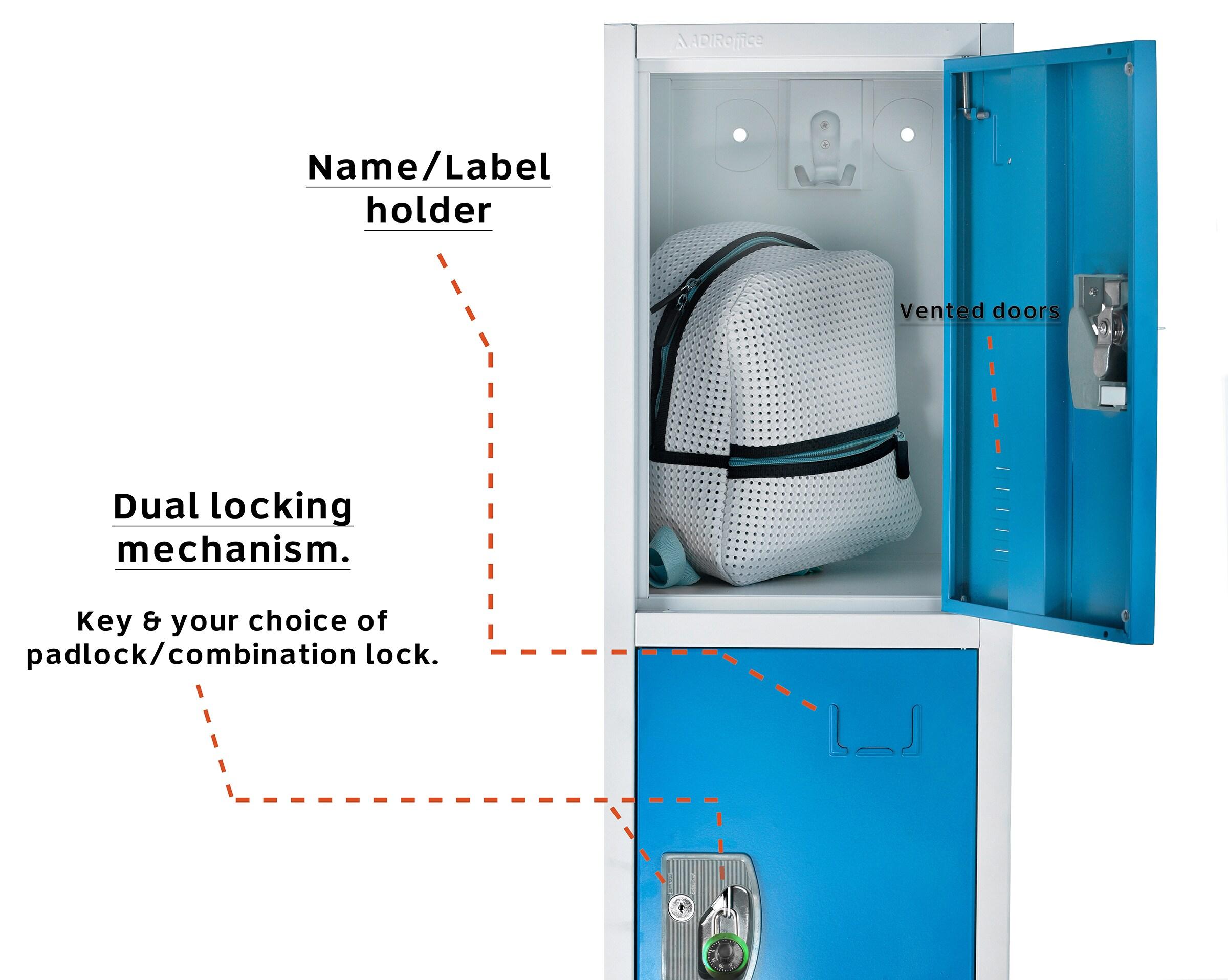 12'' Wide Steel 4-Tier School and Gym Locker