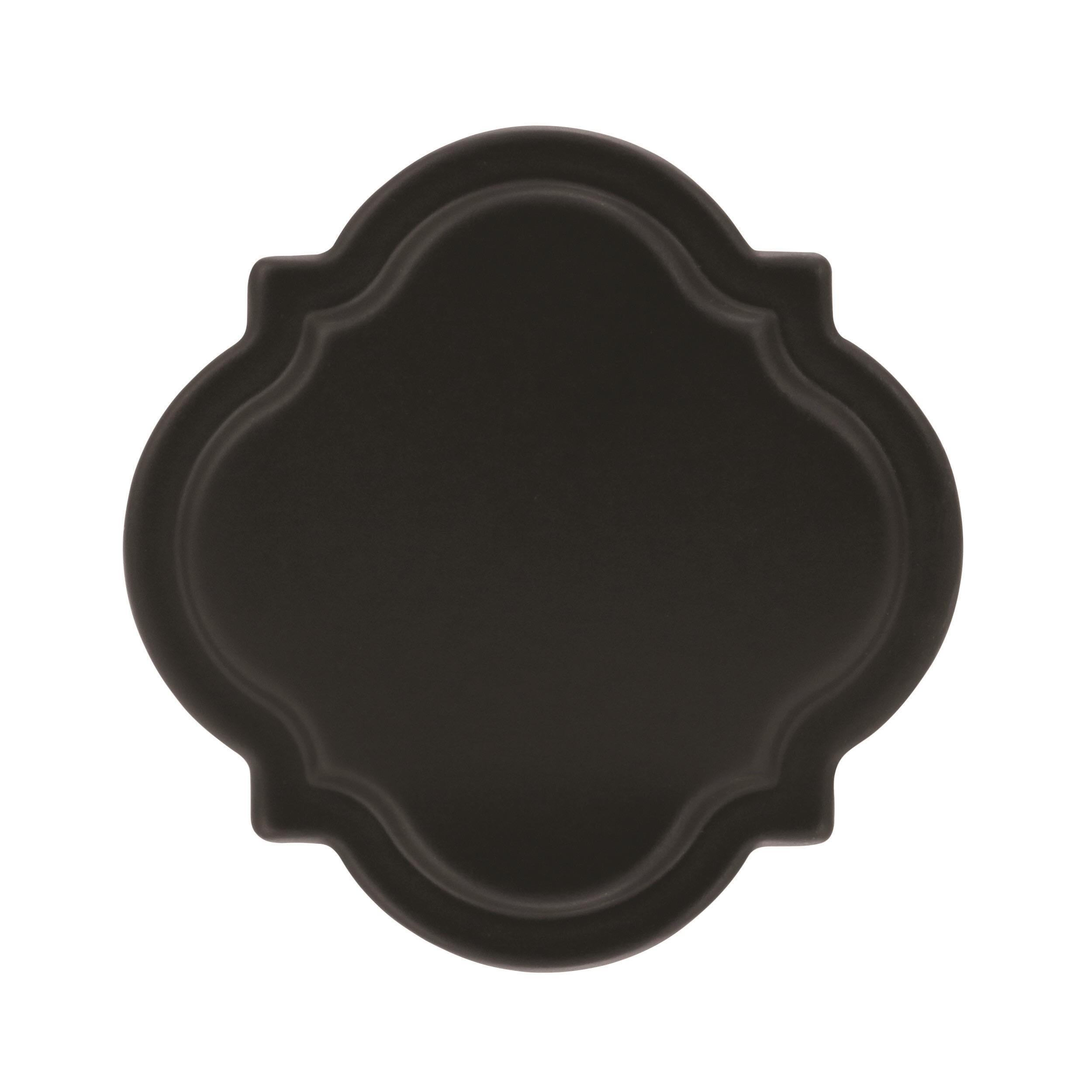 Grace Revitalize Black Bronze Square Cabinet Knob with Mounting Hardware