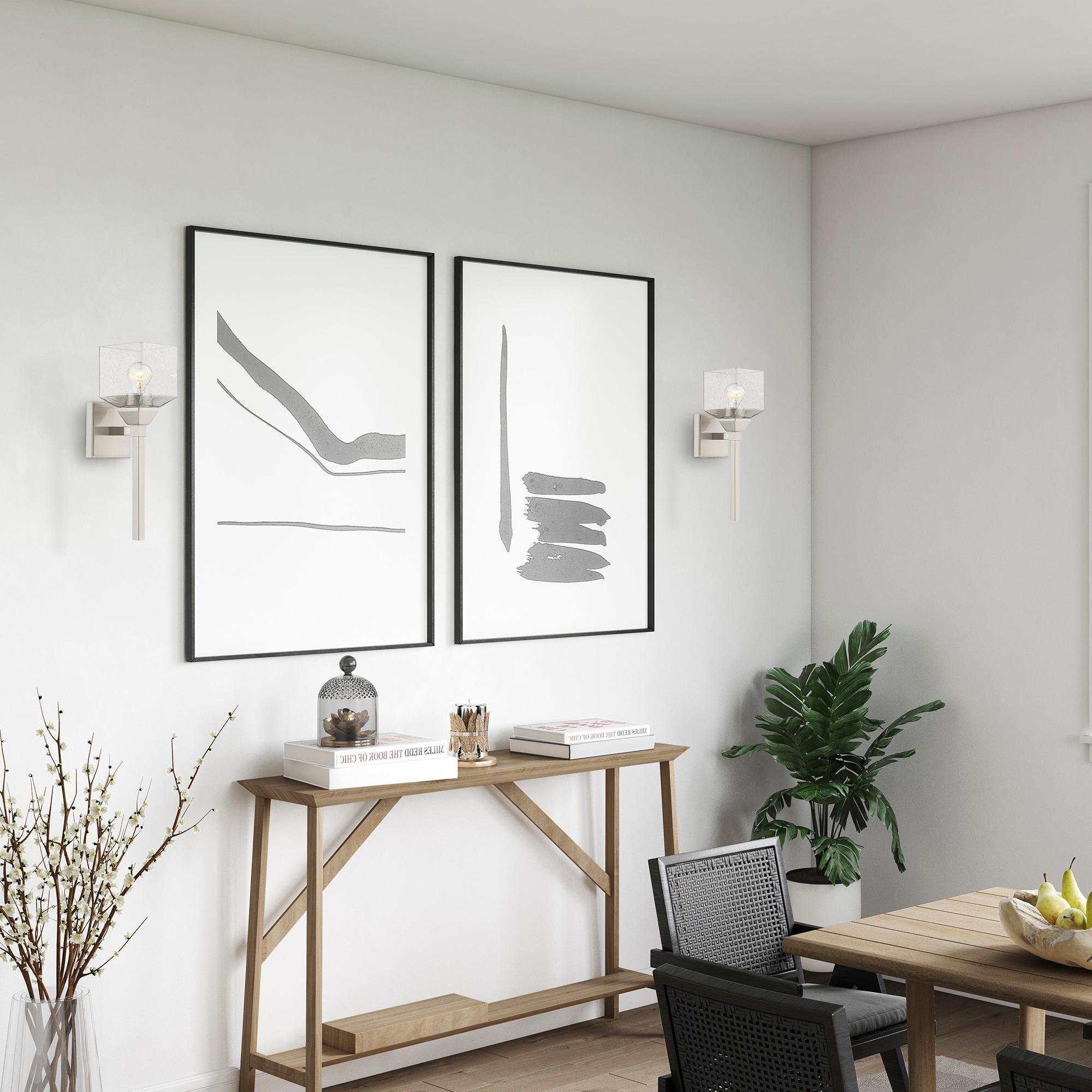 Livex Lighting Aragon 1 - Light Vanity in  Brushed Nickel